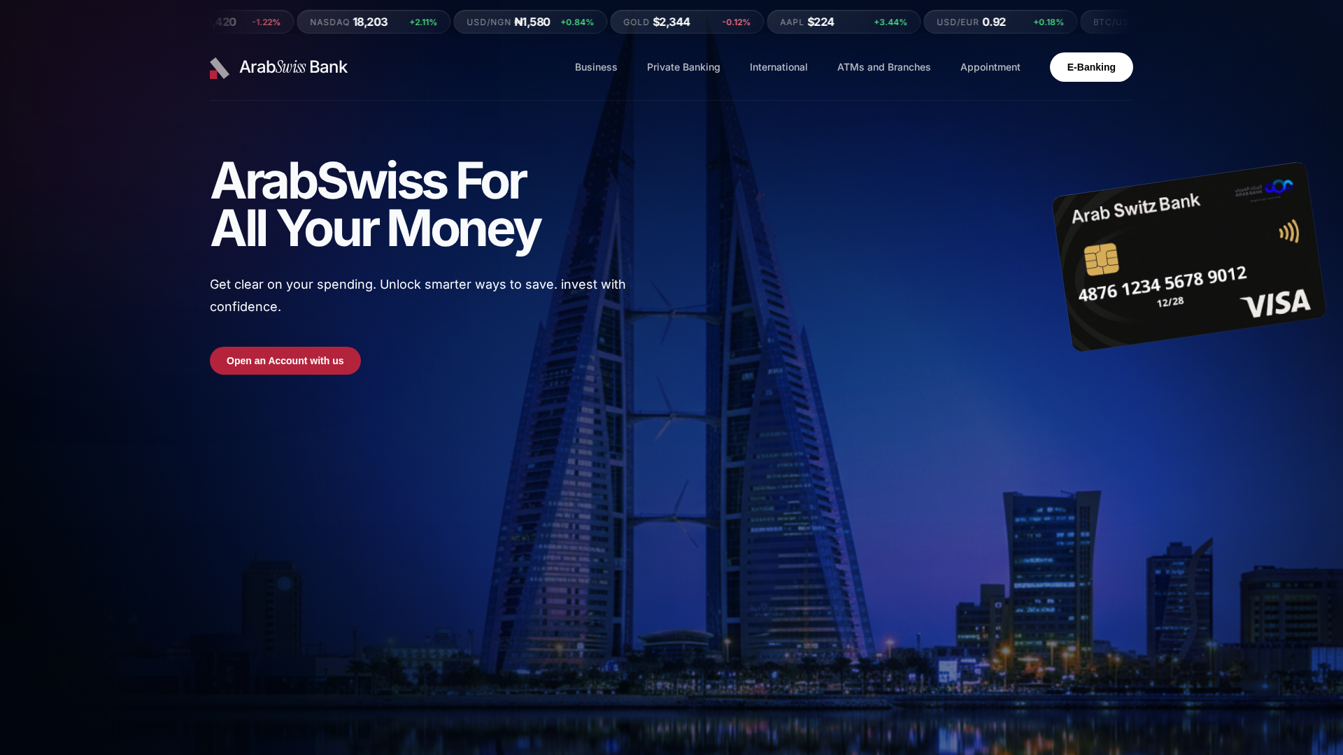 Screenshot of arabswize.com
