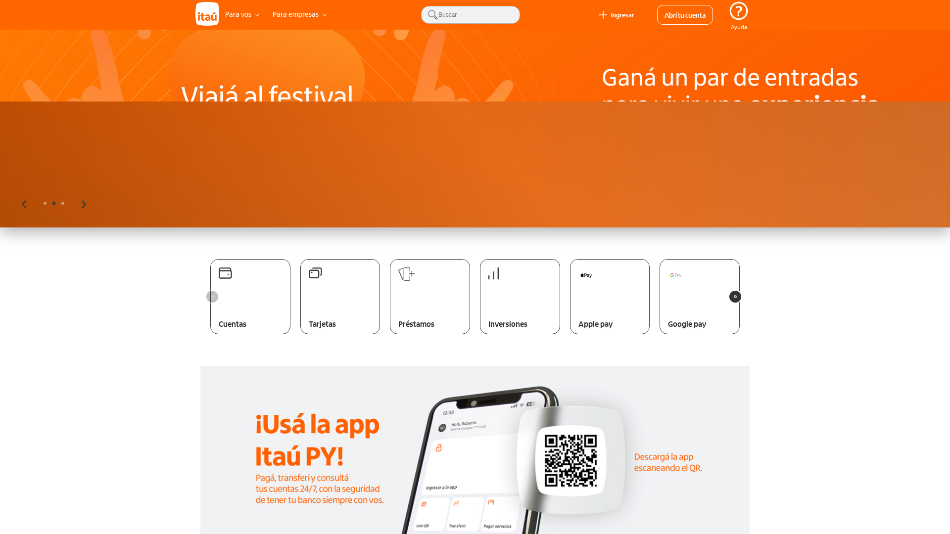 Screenshot of ingresos-itau.vercel.app