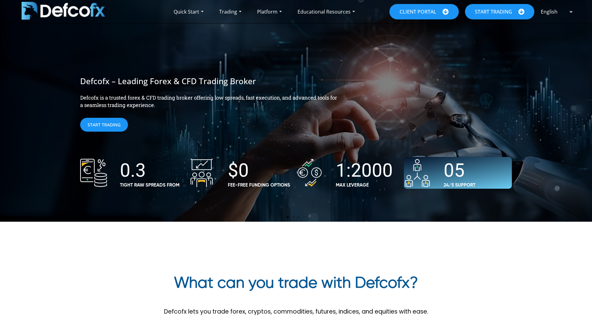 Screenshot of defcofx.com
