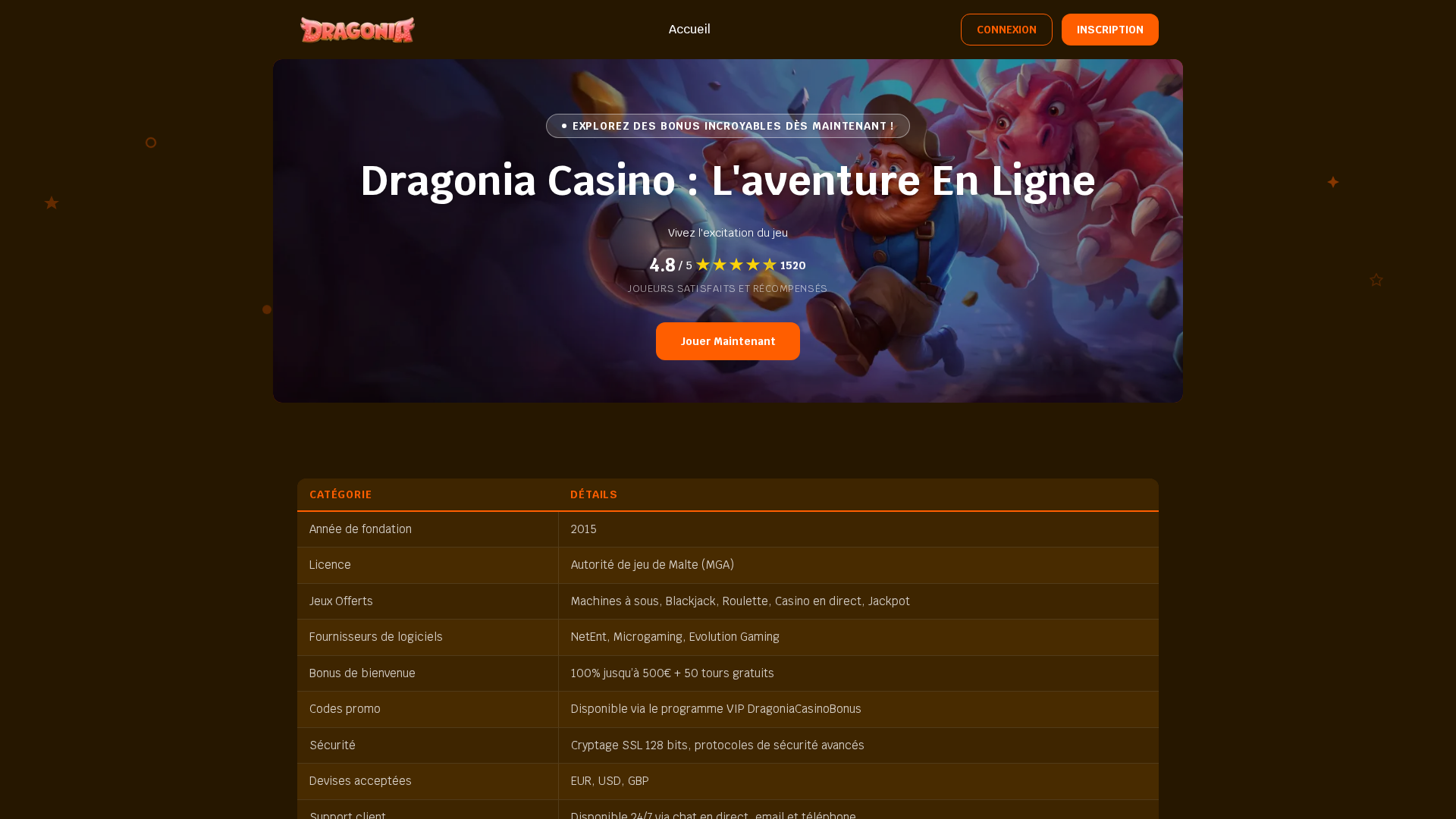 Screenshot of casinos-dragonia-france.com