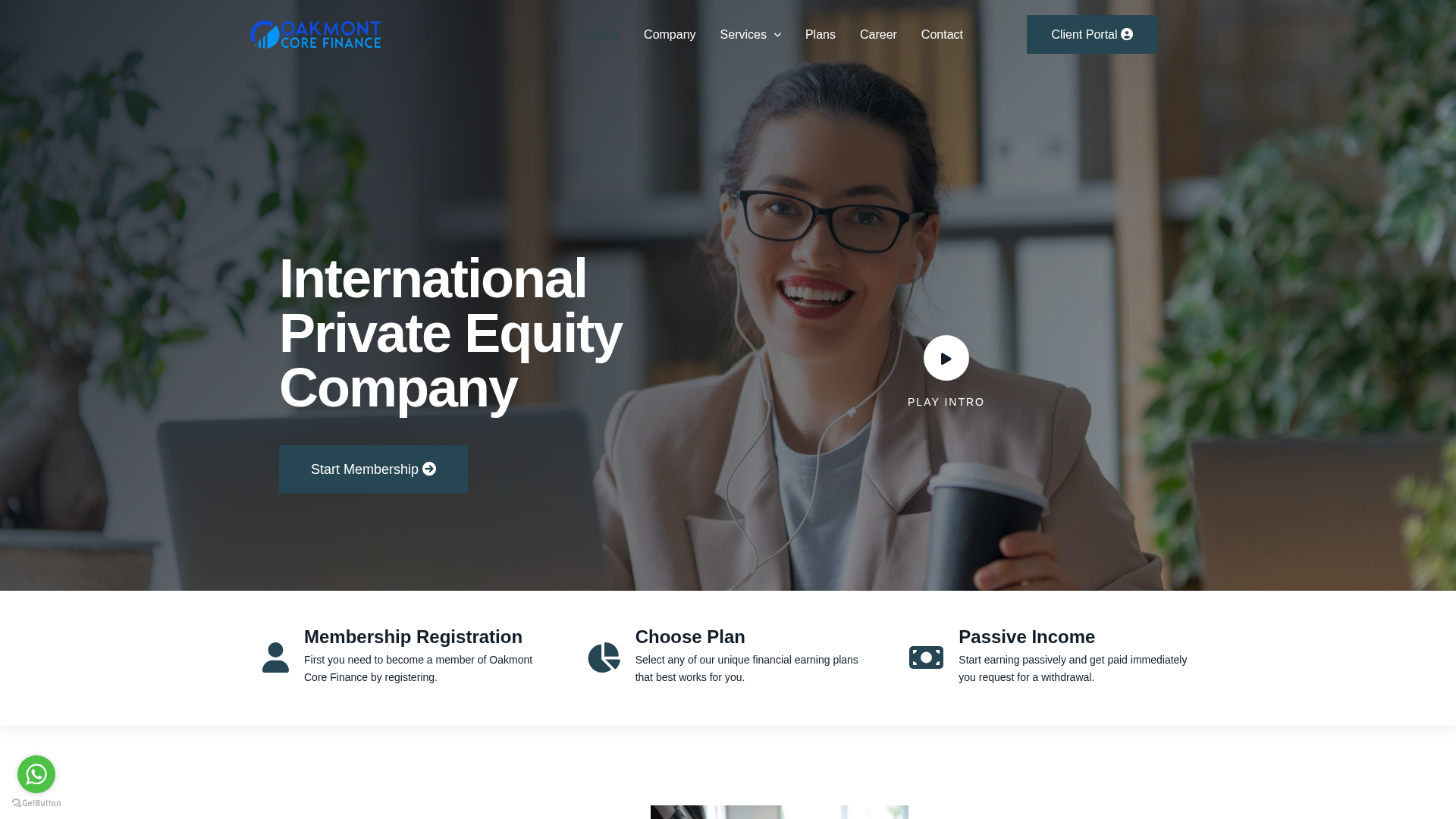 Screenshot of oakmontcore.com