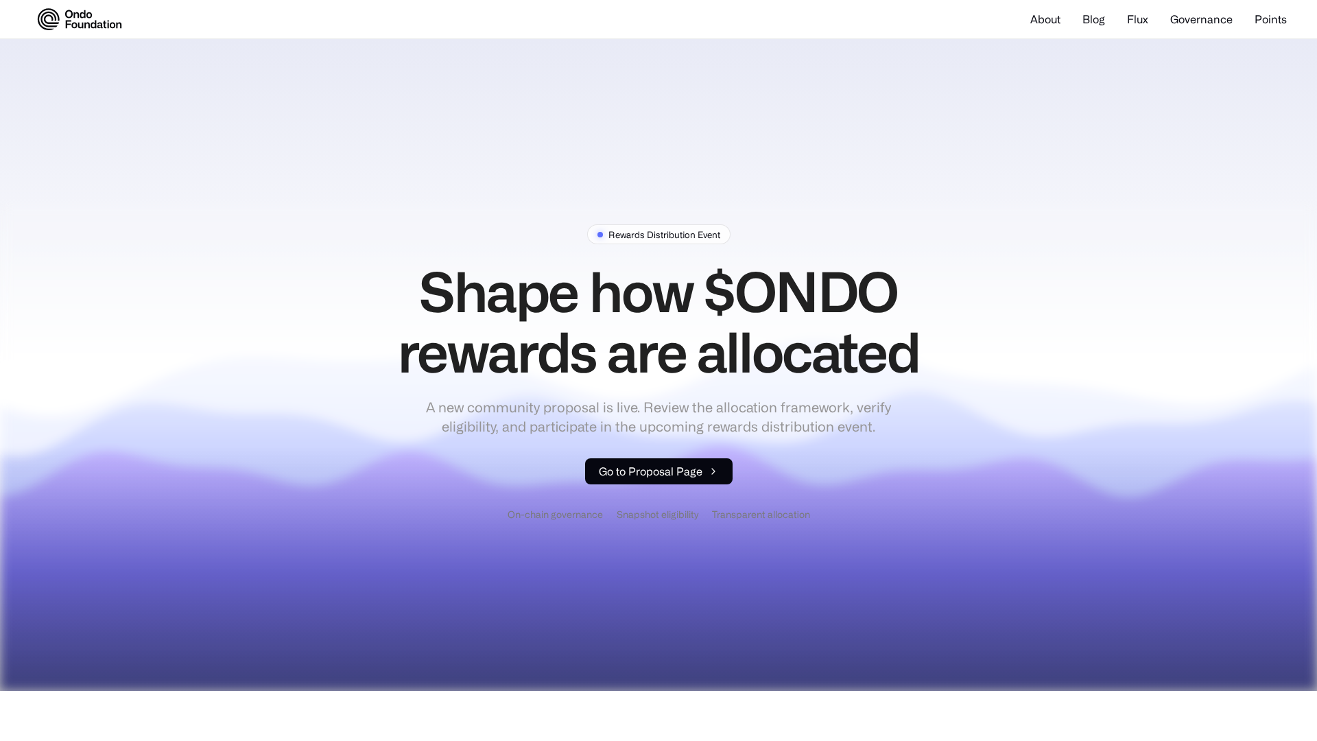 Screenshot of proposal-ondofoundation.app