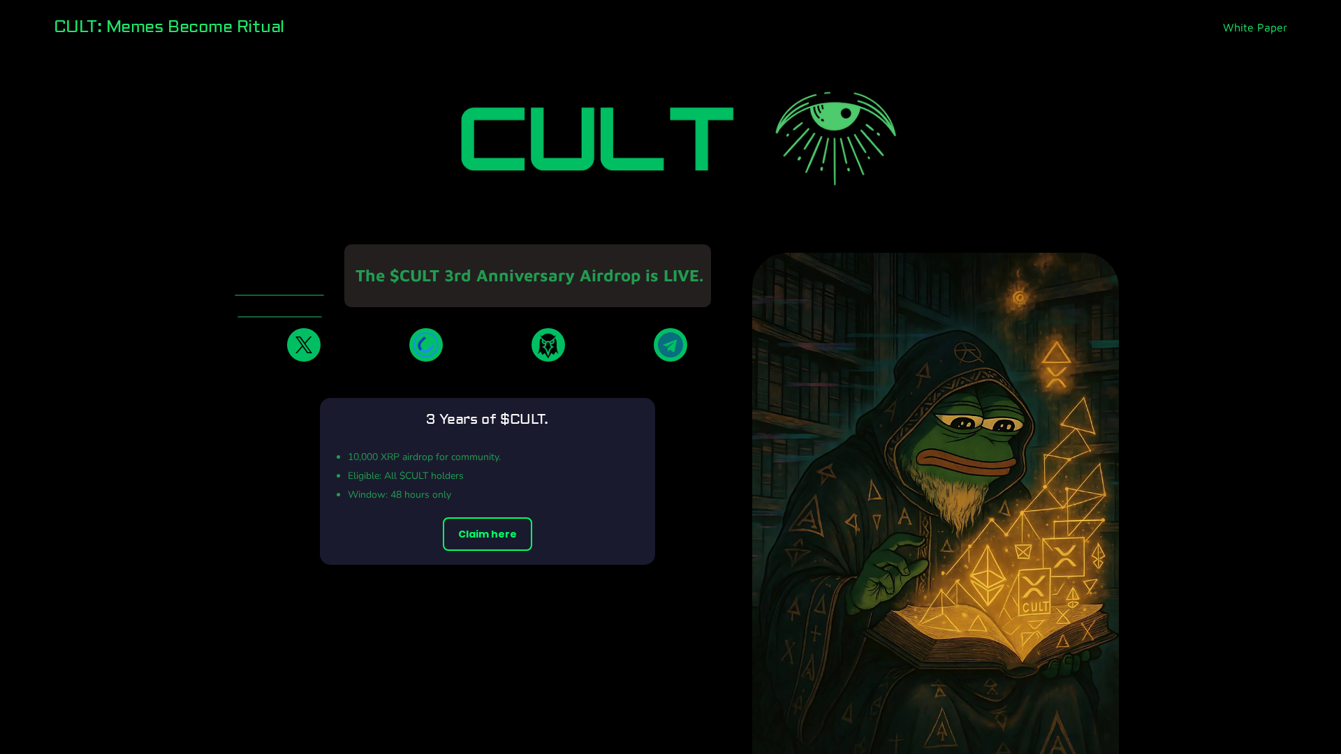 Screenshot of birthday-cultxrp.com