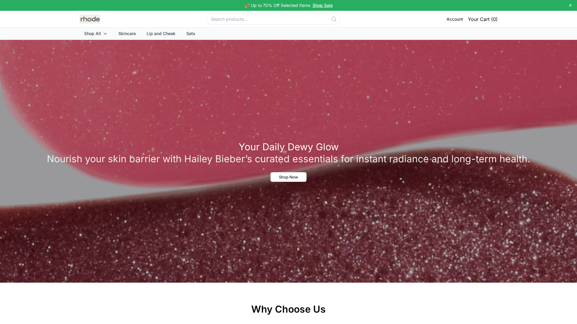 Screenshot of rhodeskinonline.shop