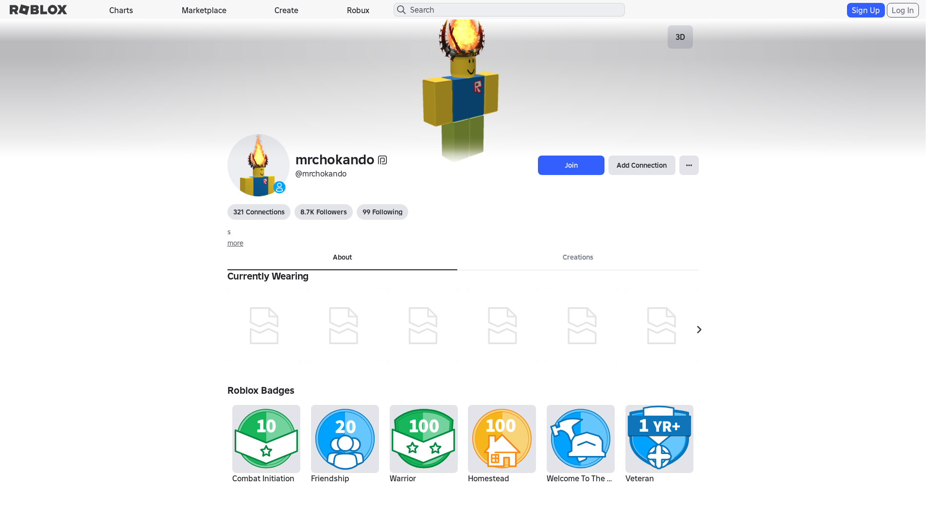 Screenshot of www.roblox.et