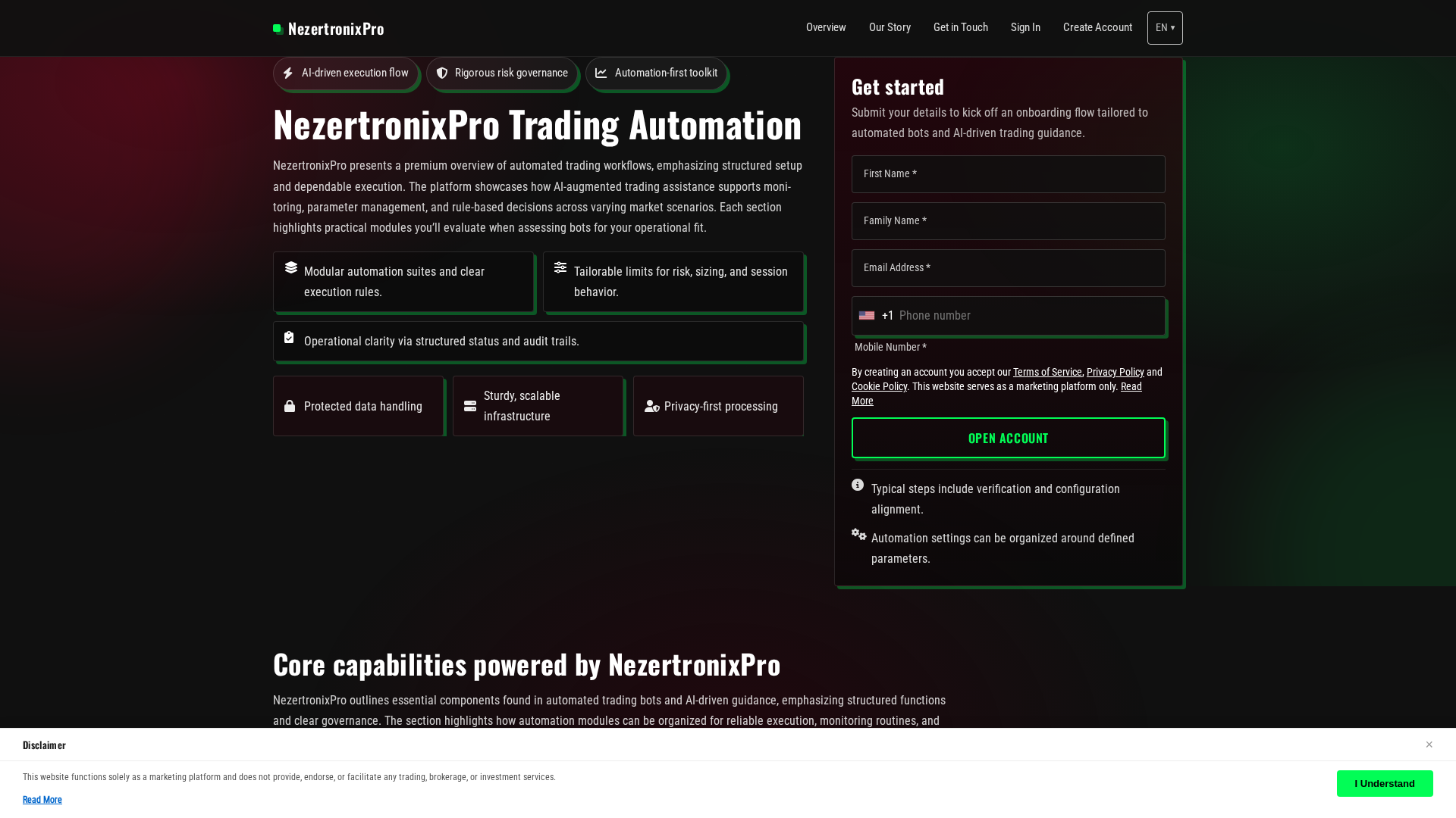 Screenshot of nezertronixpro-tech.com
