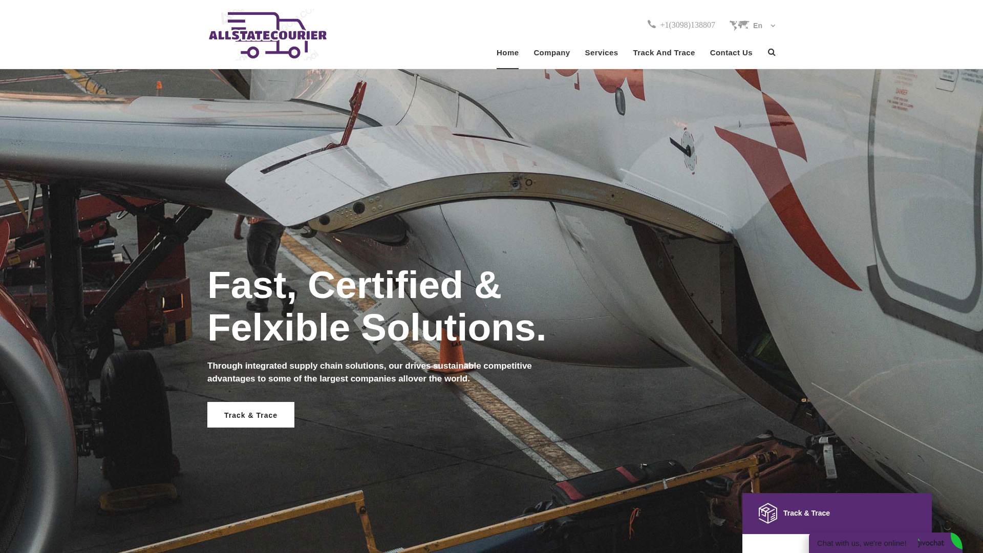 Screenshot of allstatecourierservice.org.modvaly.com