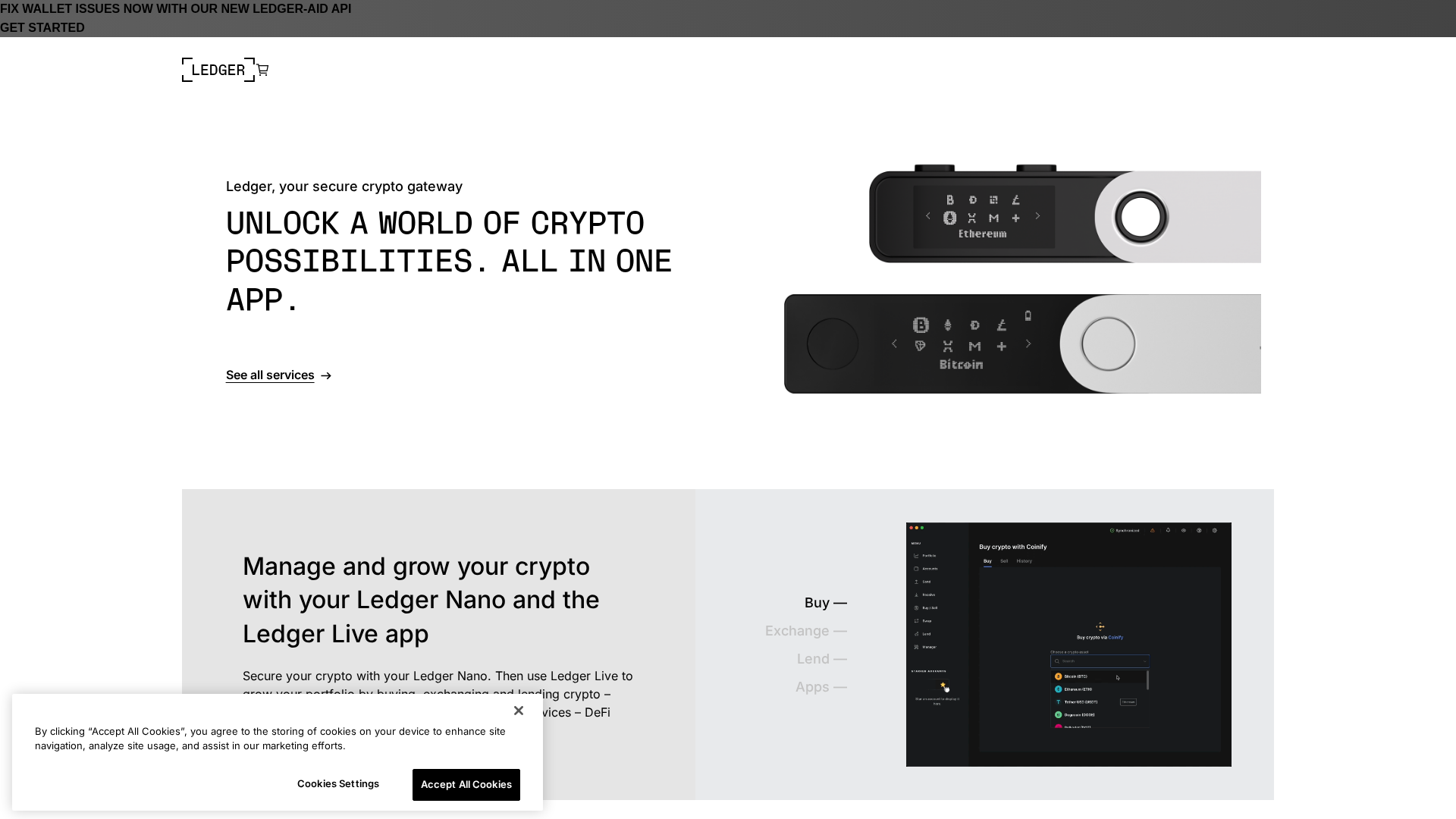 Screenshot of ledger-app.pages.dev