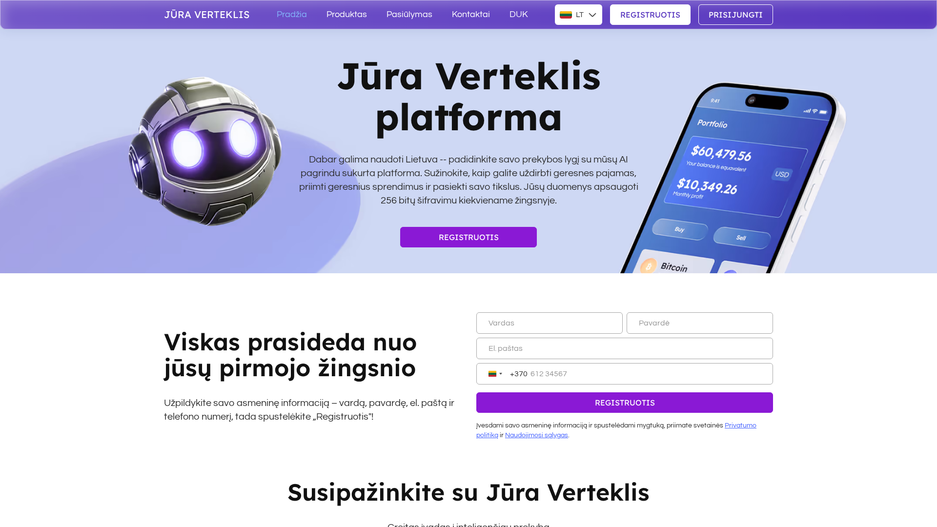 Screenshot of jura-verteklis.com