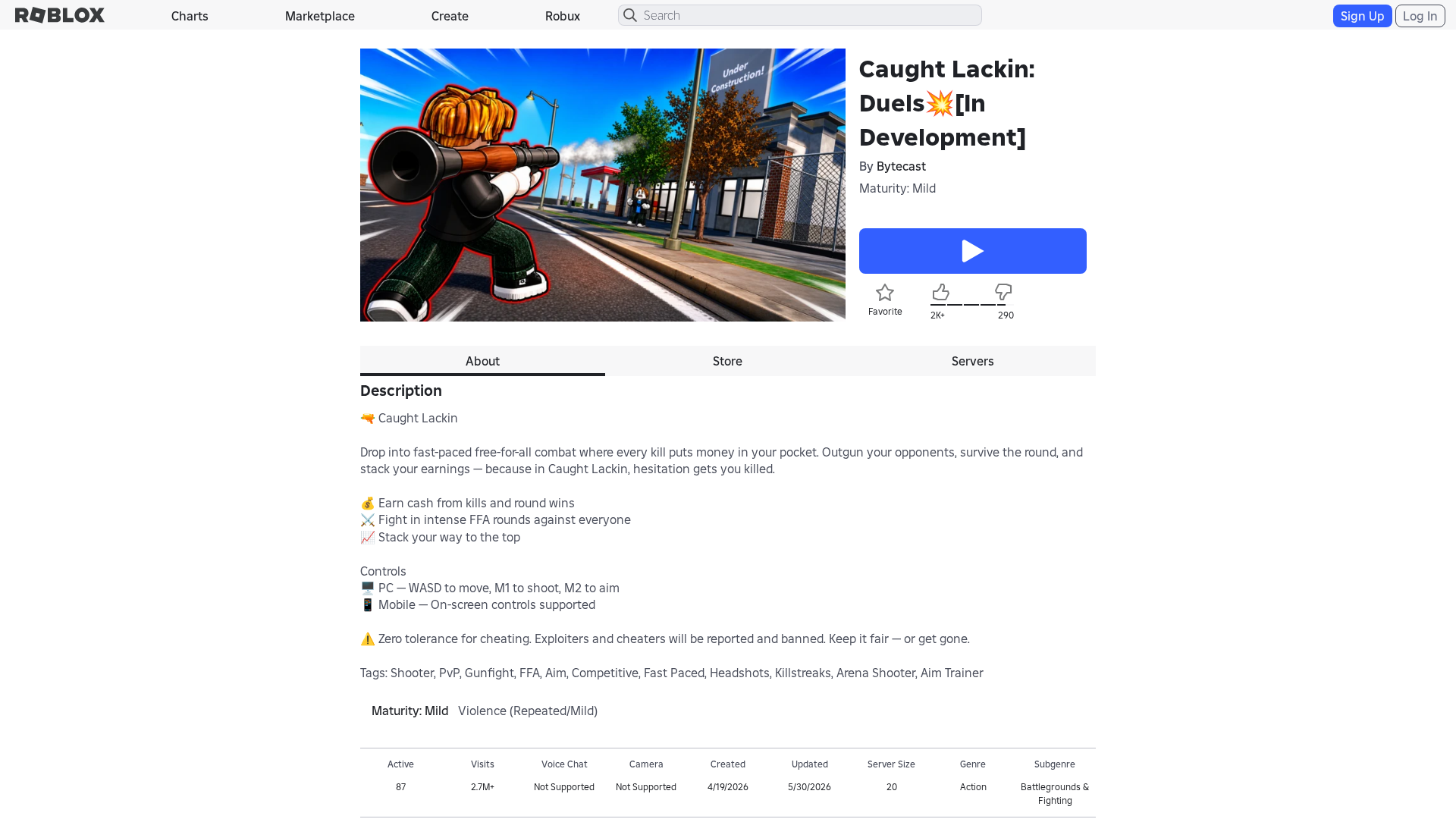 Screenshot of www.roblox.com.et