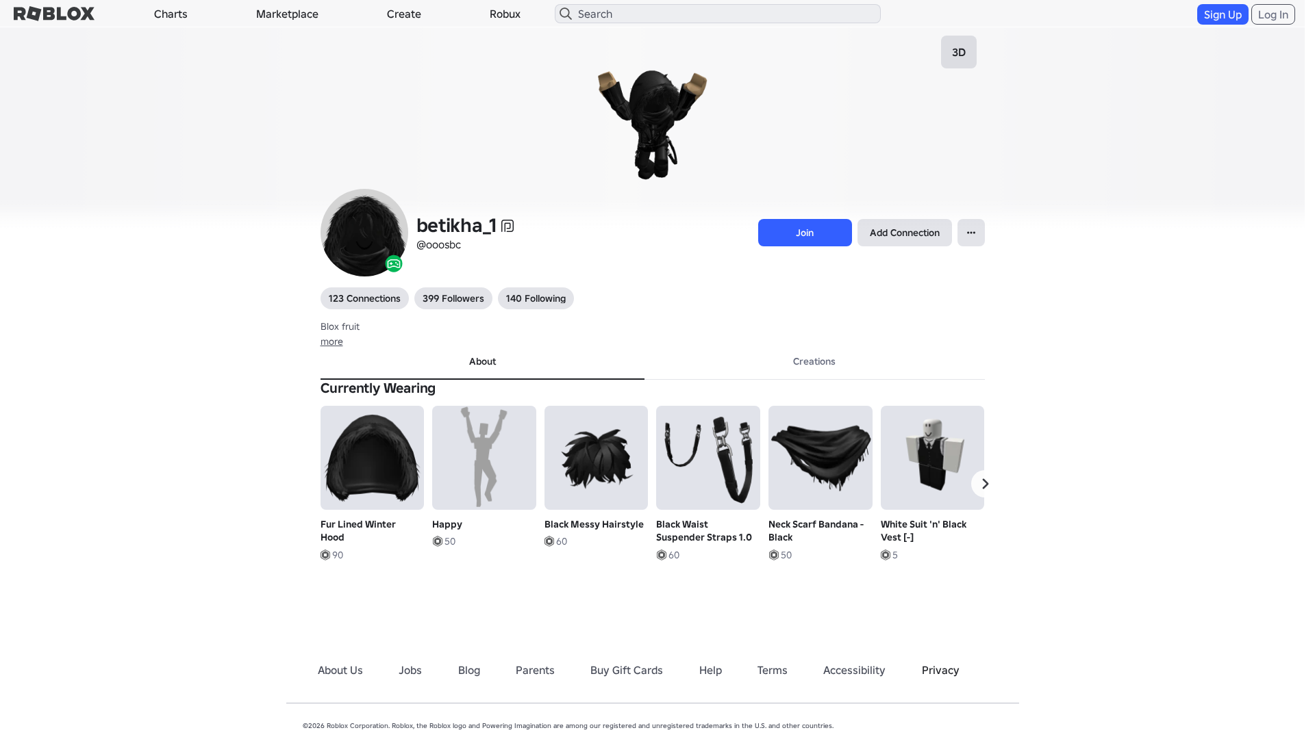 Screenshot of www.roblox.com.ml