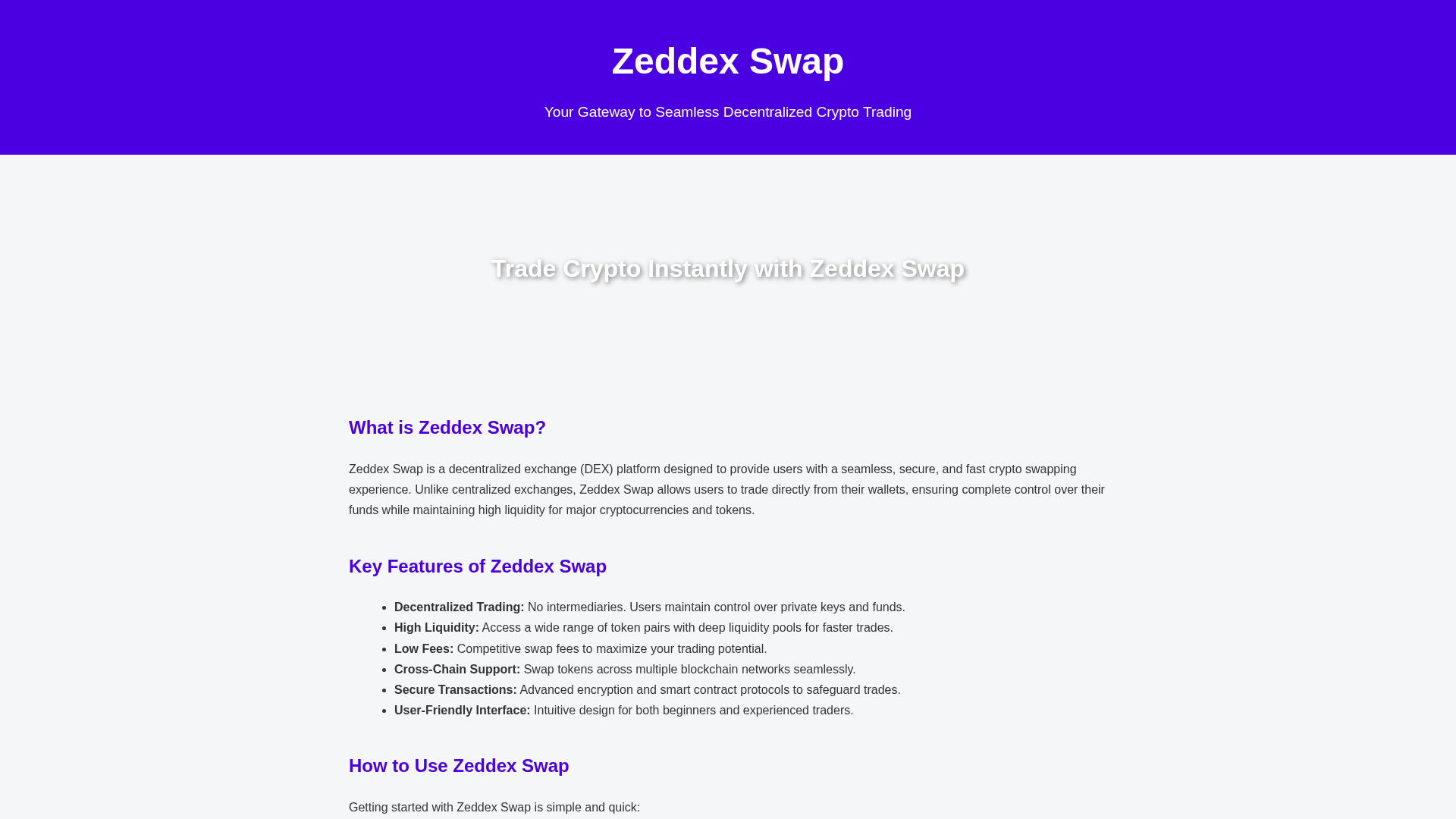 Screenshot of swap-zeddex-io-us.pages.dev