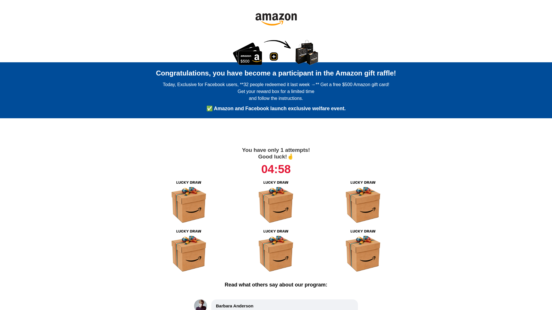 Screenshot of amazon500.dealsclick123.com