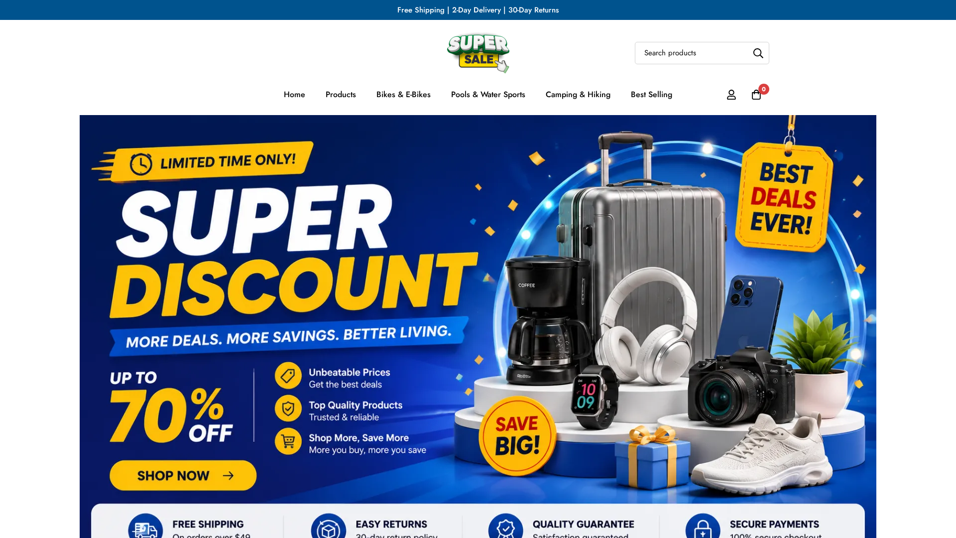 Screenshot of deneo.shop