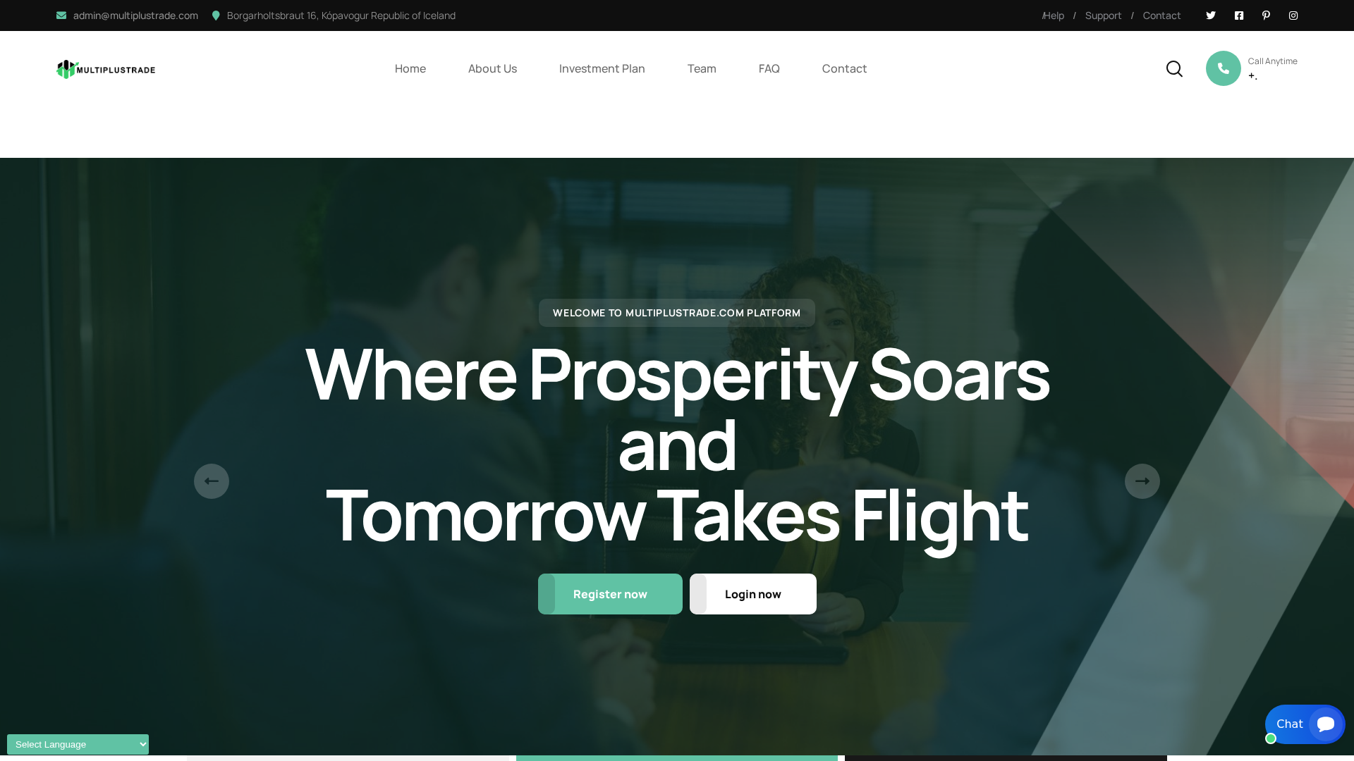 Screenshot of multiplustrade.com