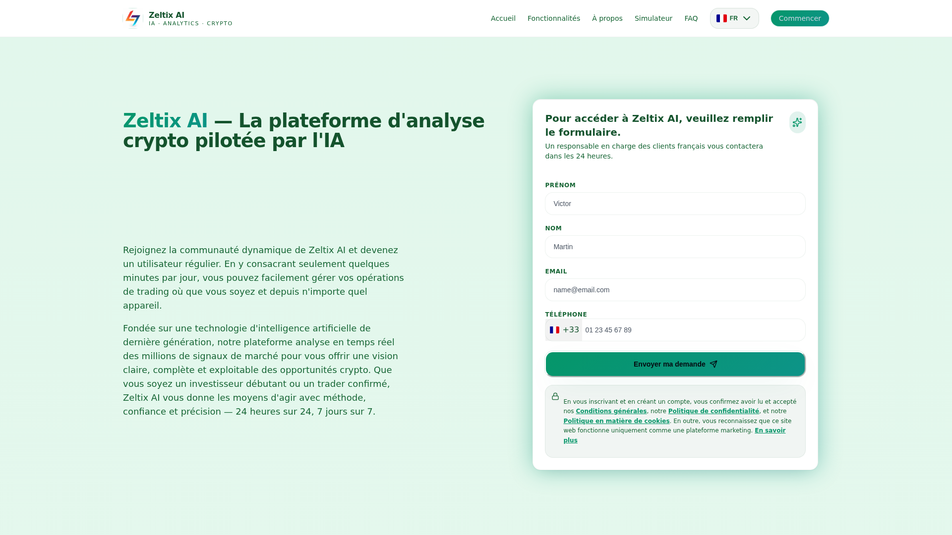 Screenshot of zeltixplatform.com
