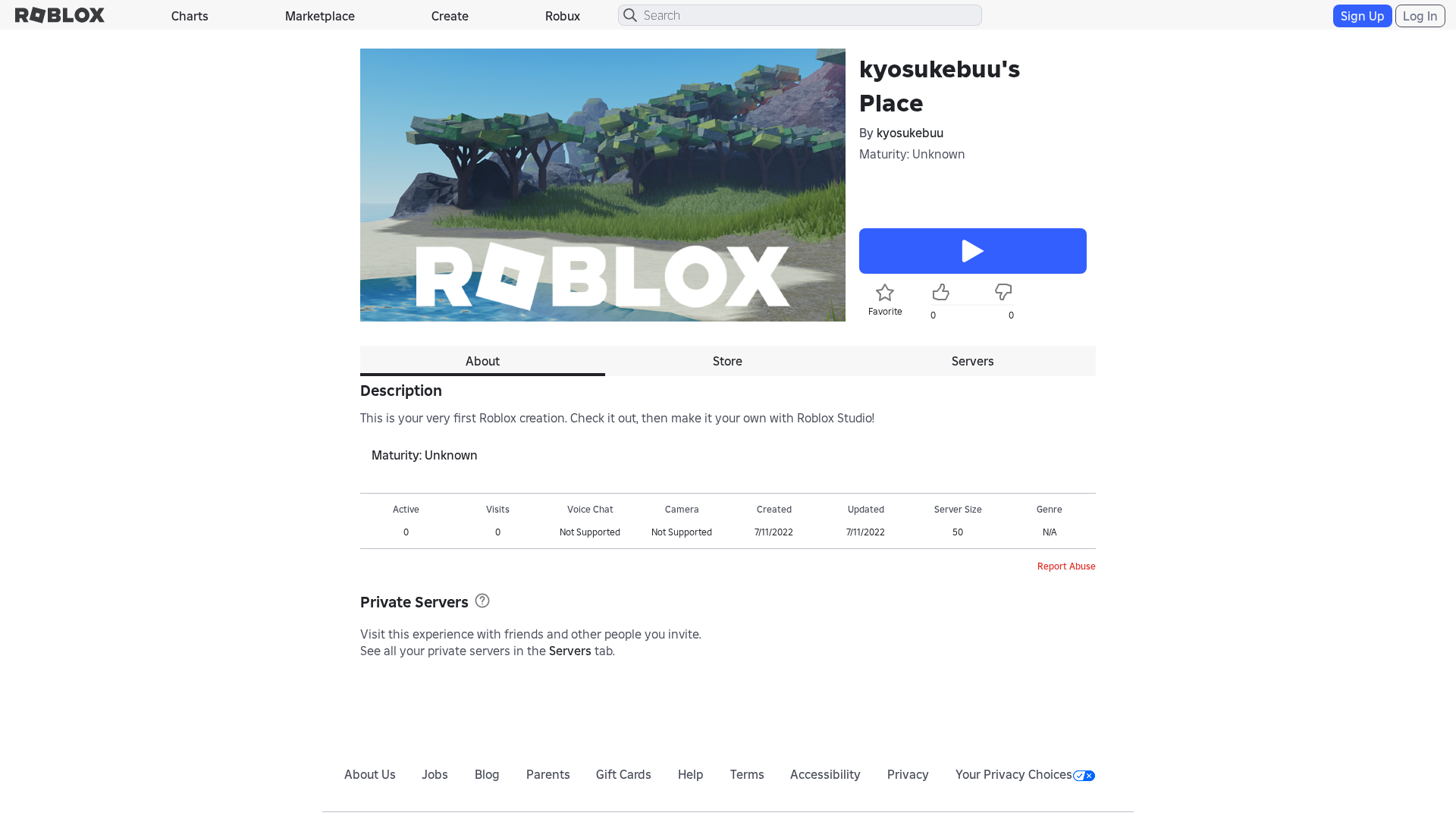 Screenshot of www.roblox.com.bi