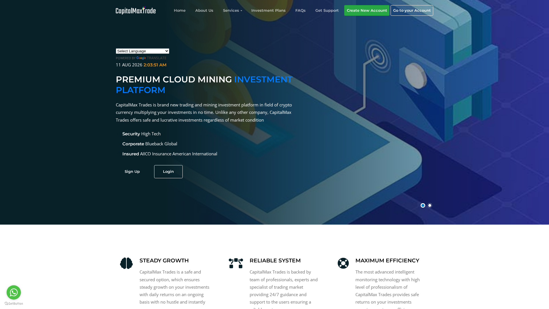 Screenshot of capitalmax-trade.com