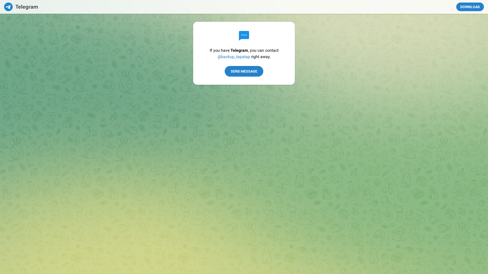 Screenshot of tx.me