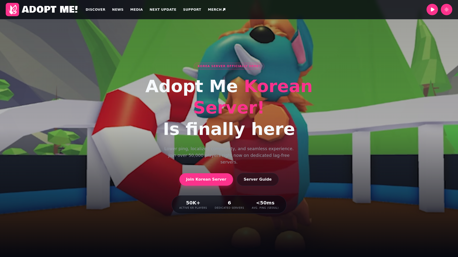Screenshot of adoptmekorean.com