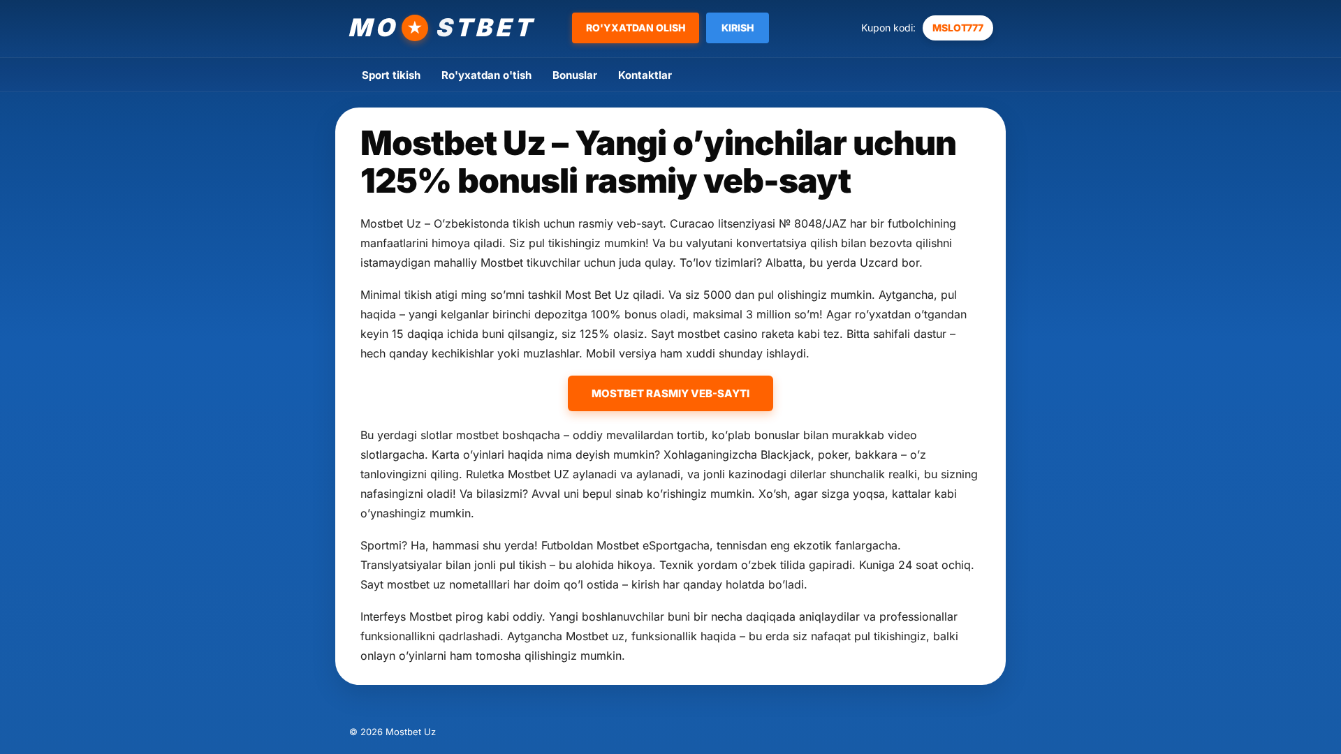 Screenshot of mostbet-ccnis.co.com