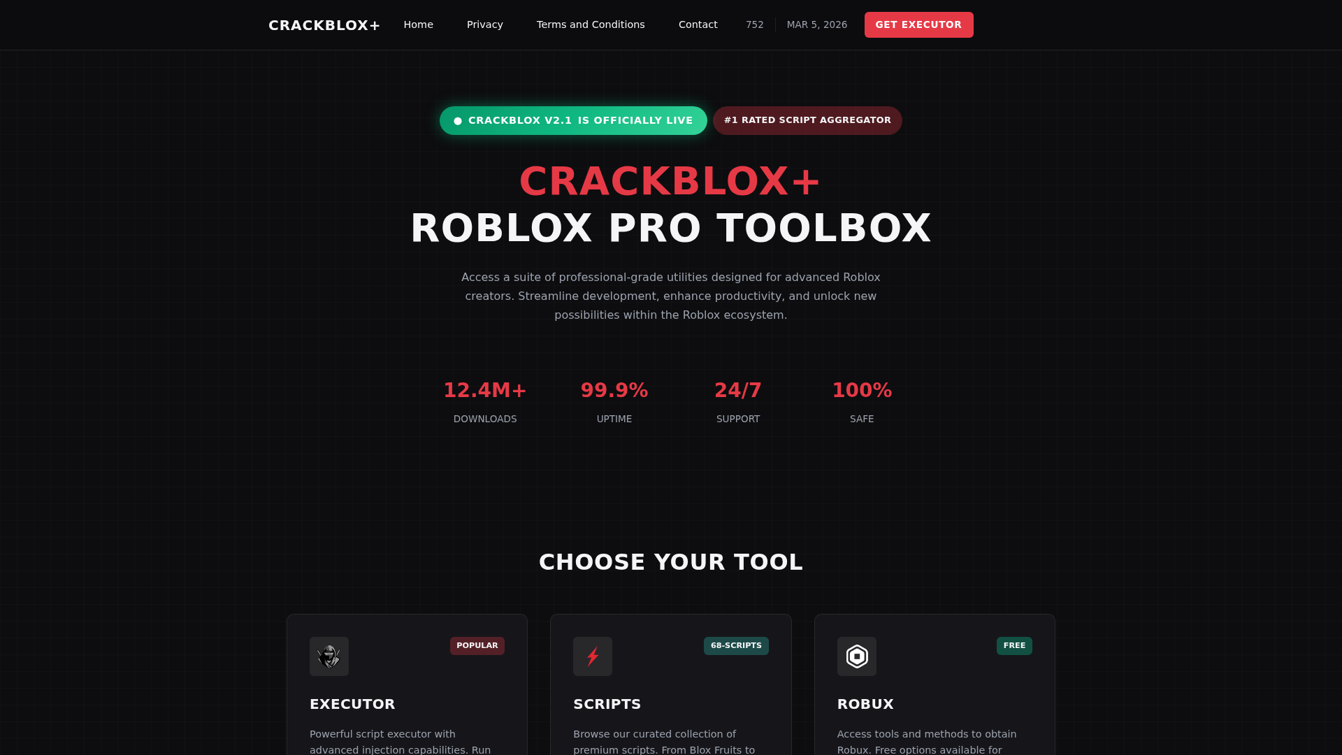 Screenshot of crackblox.icu
