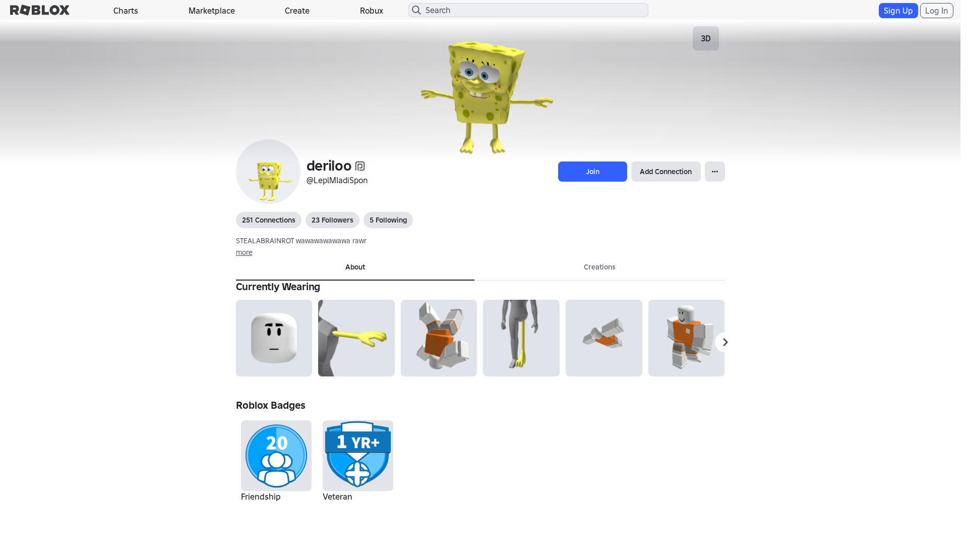 Screenshot of www.roblox.re