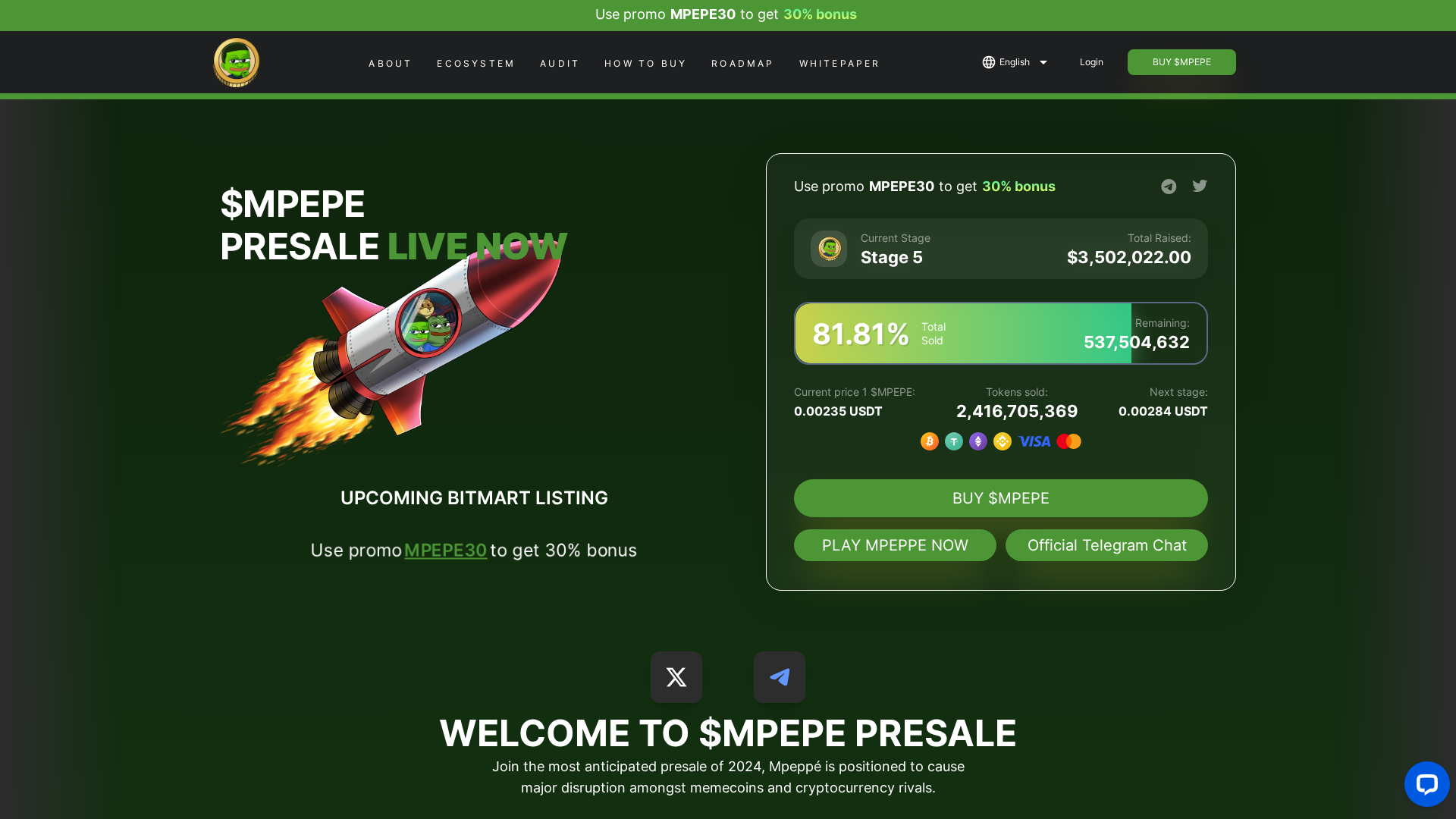 Screenshot of mpeppe-live.pages.dev