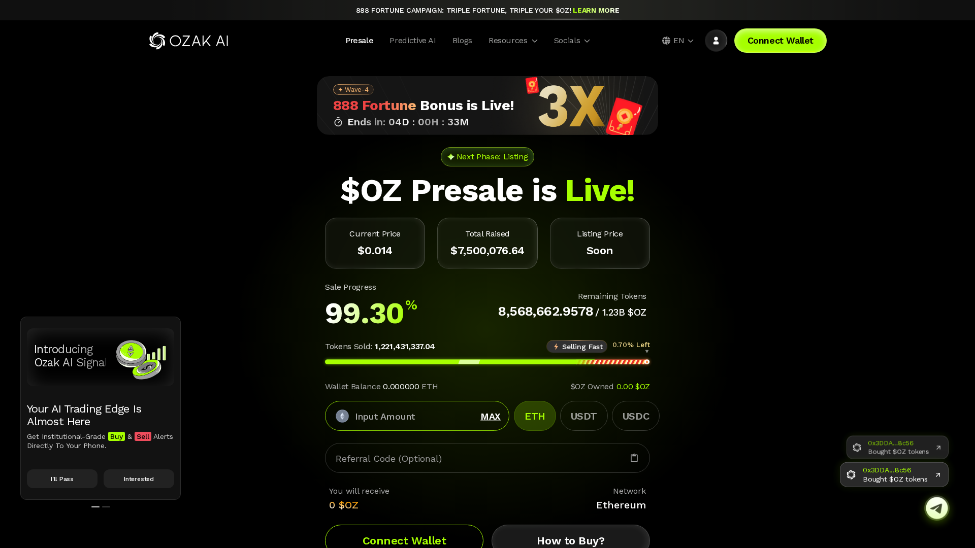 Screenshot of ozak-ai.sale