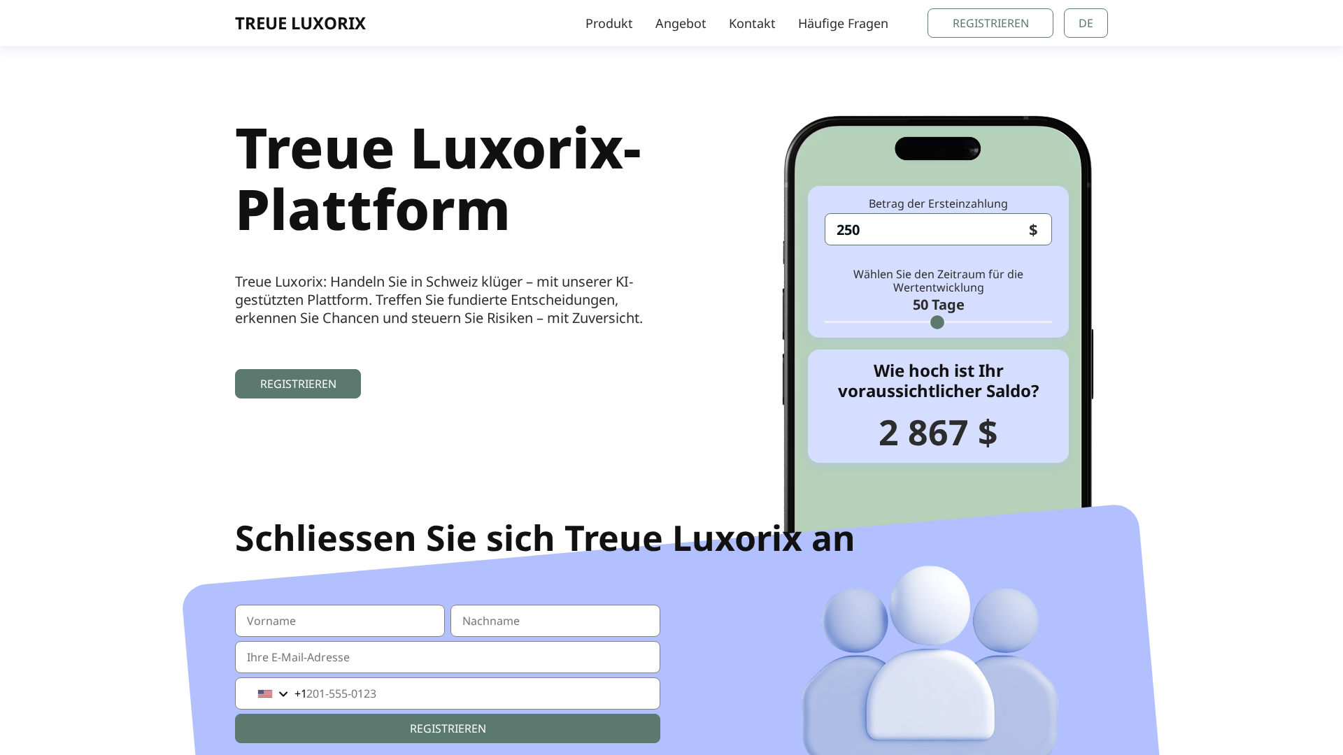 Screenshot of treue-luxorix.com