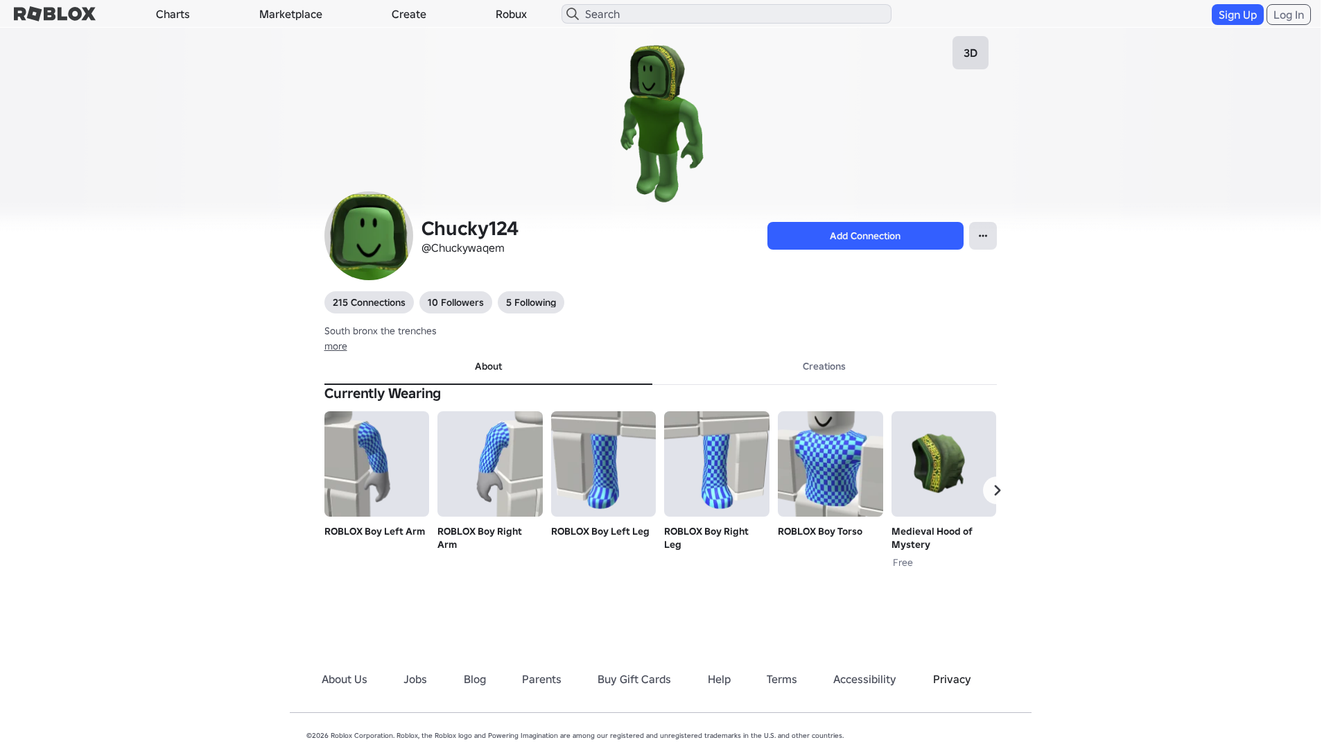 Screenshot of www.roblox.com.ml
