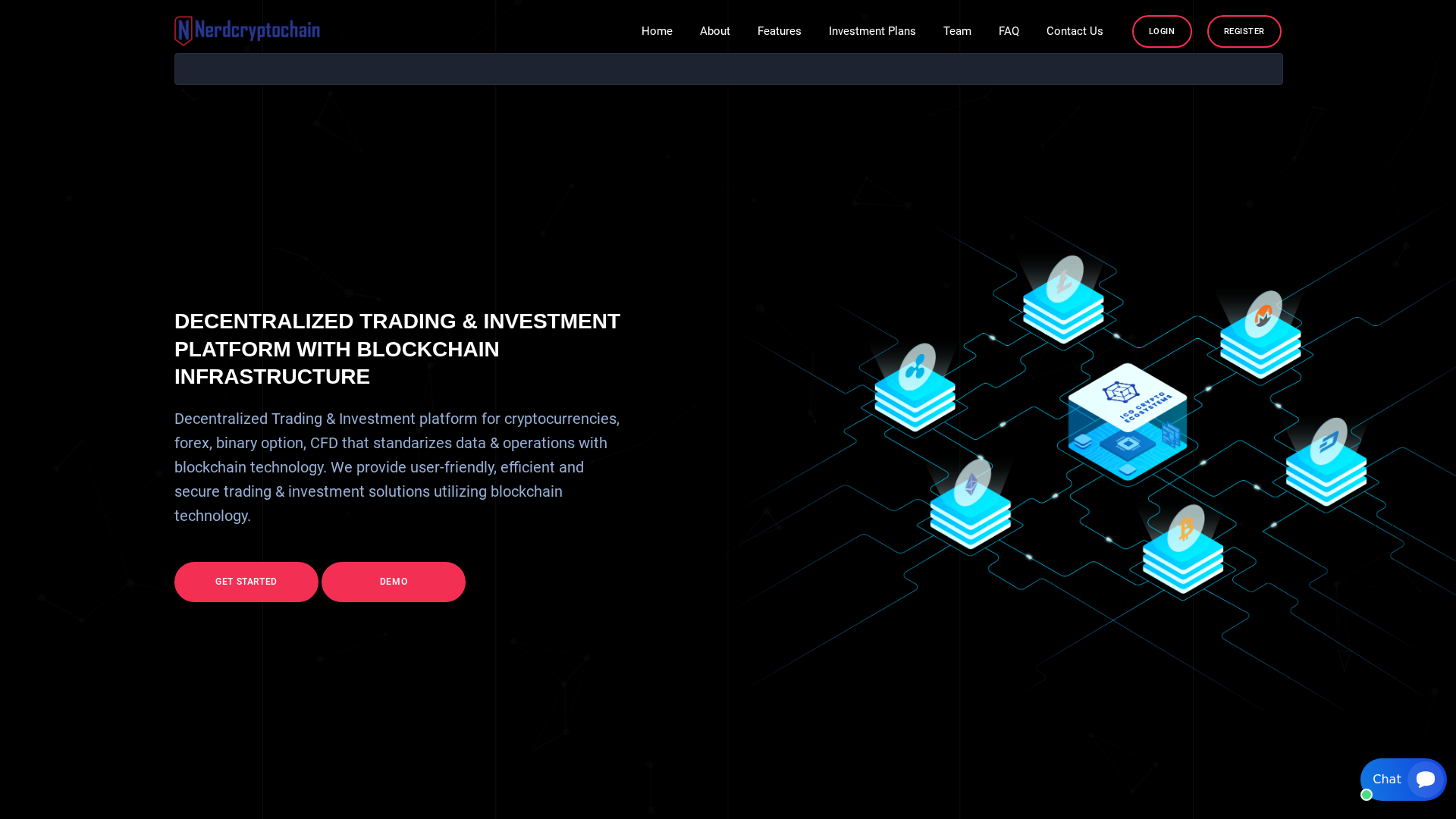 Screenshot of nerdcryptochain.com