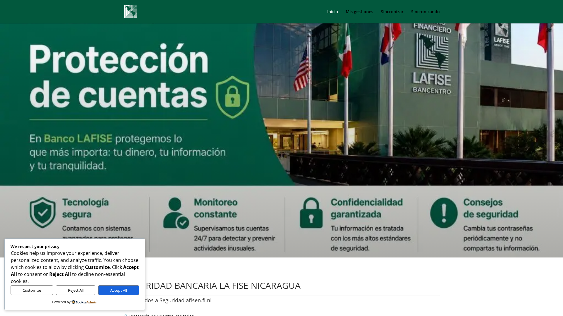 Screenshot of monitoreodecuentas.com