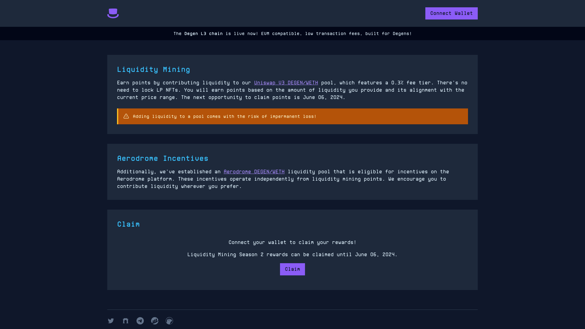 Screenshot of degentip-9l3.pages.dev