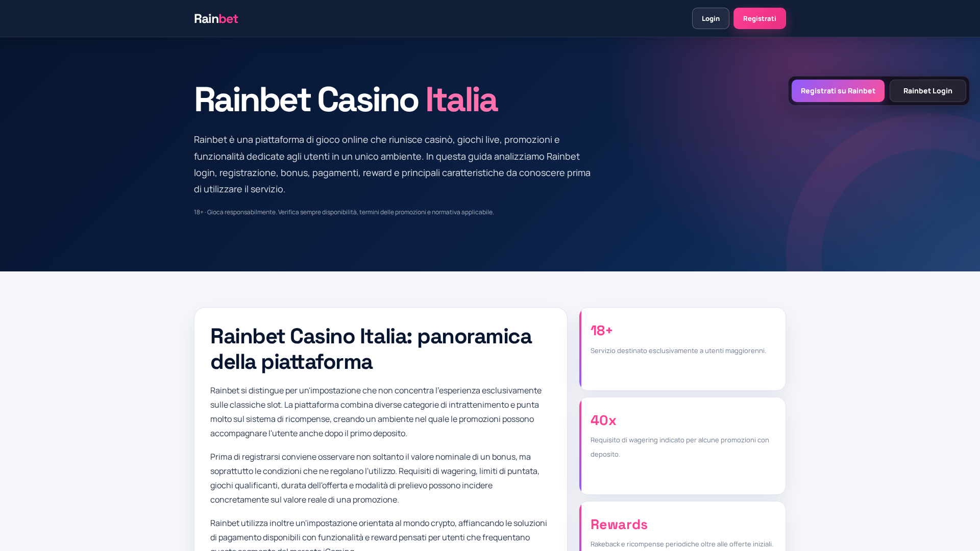 Screenshot of rainbet-casino-1.com