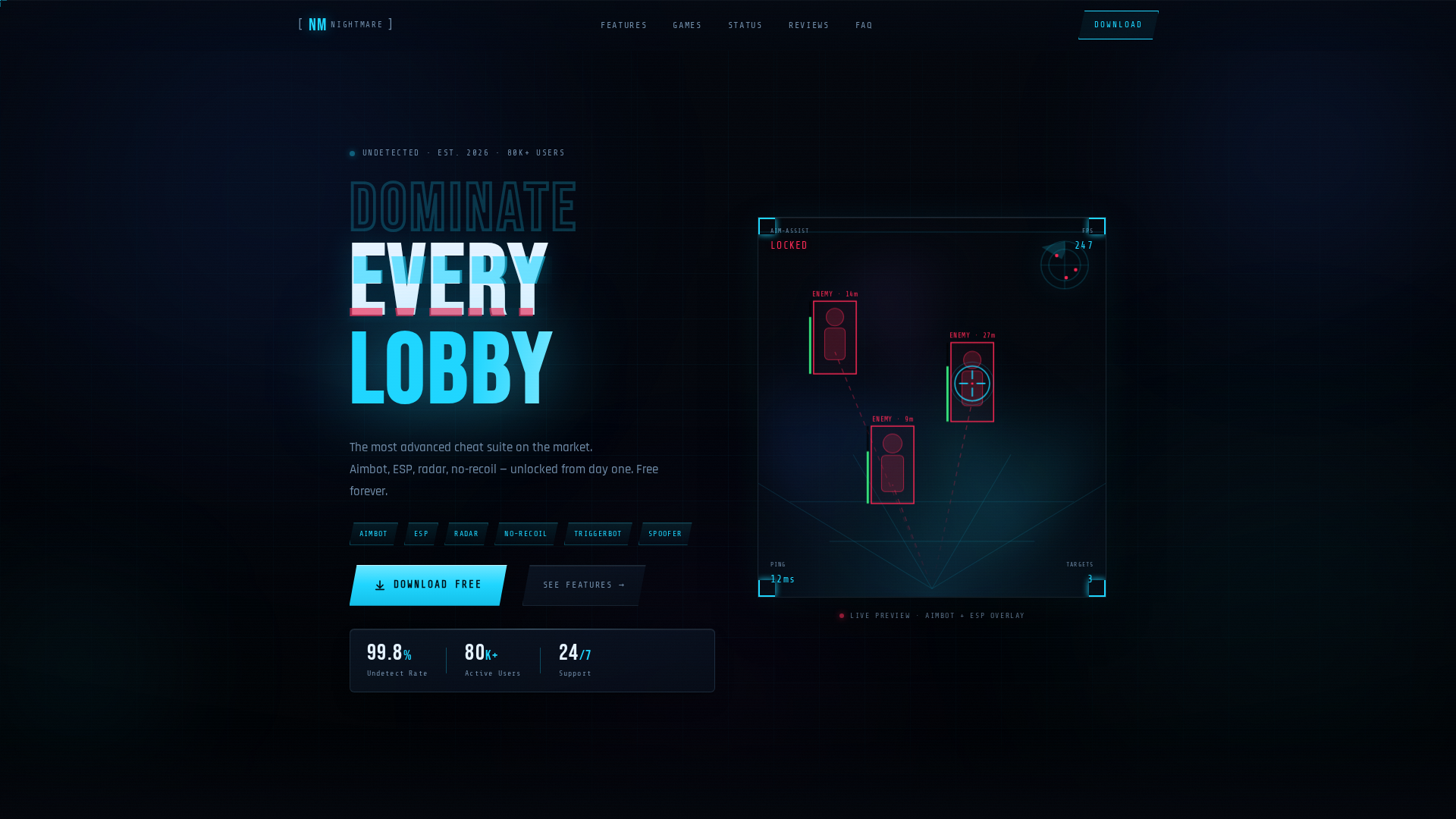 Screenshot of nightmare-download.pw
