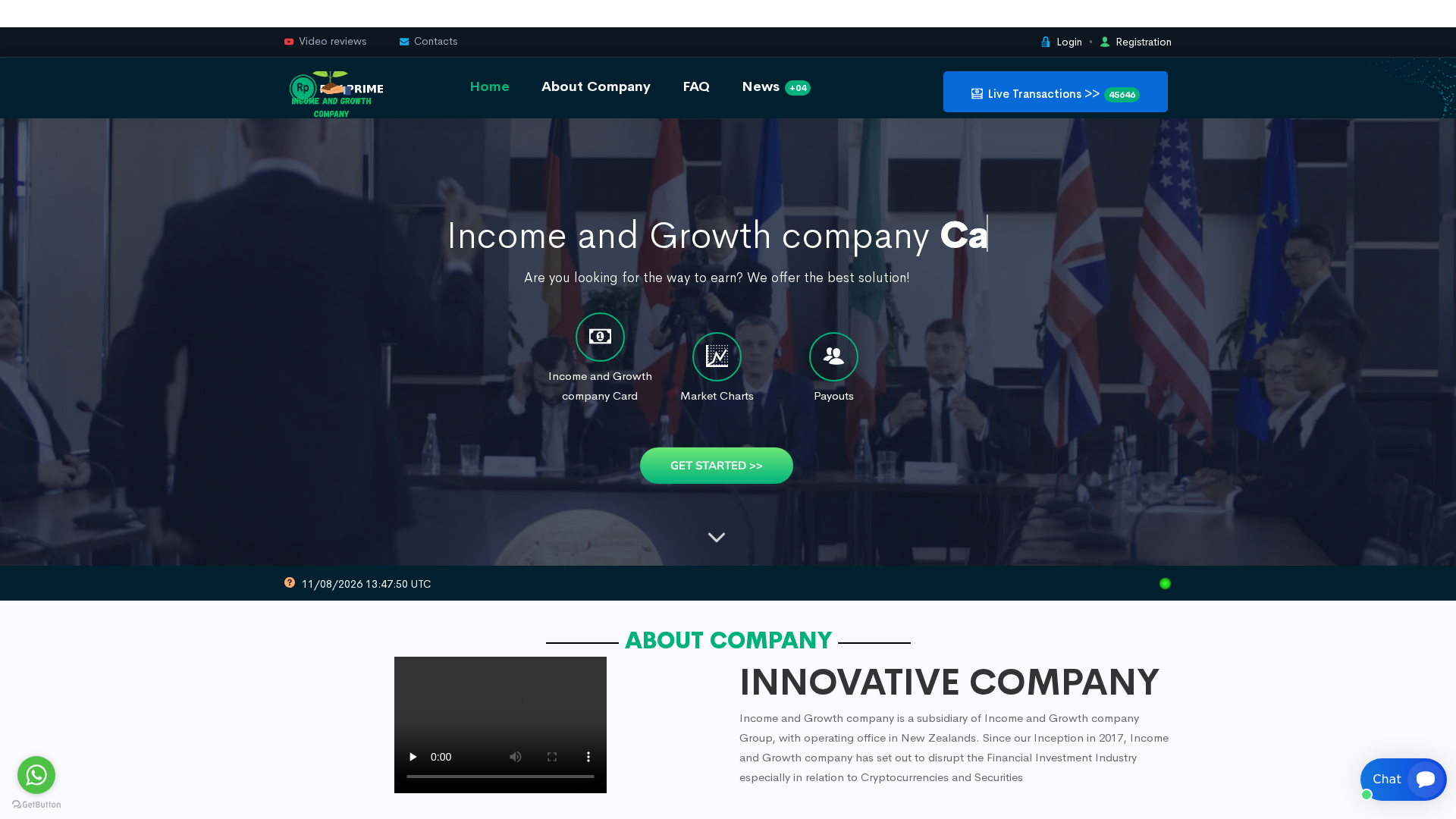 Screenshot of incomendgrowth.xyz