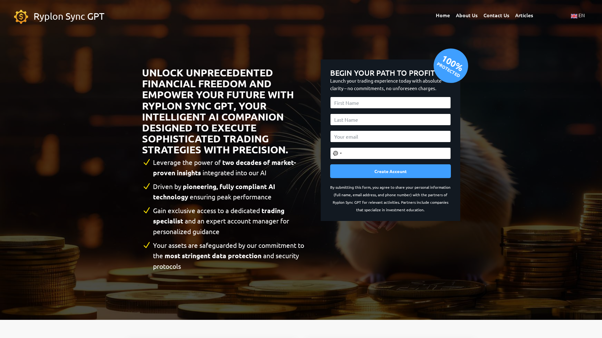 Screenshot of theryplonsyncgpt.net