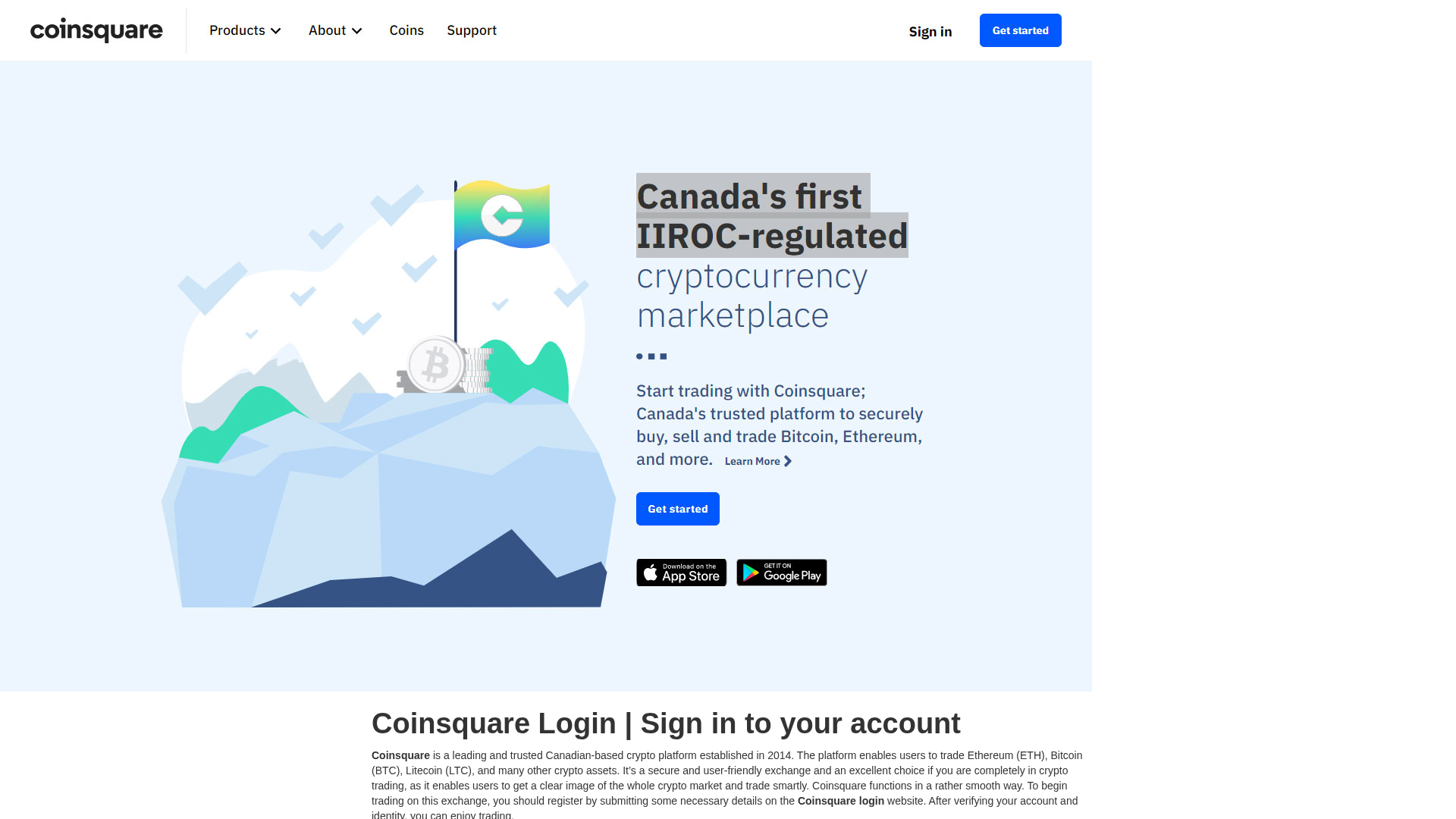 Screenshot of cacoinsquarelogin.webflow.io