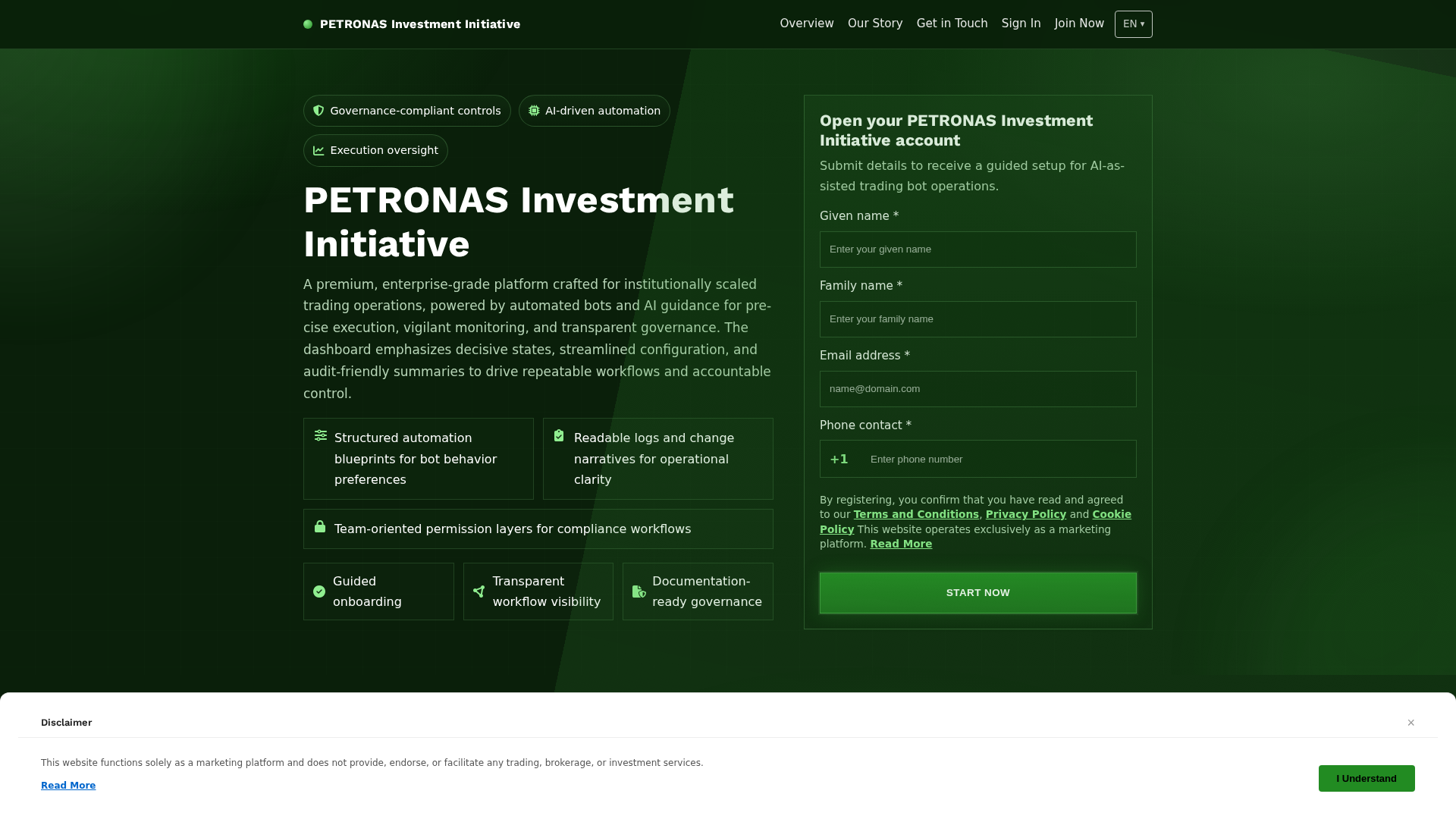 Screenshot of petronasinvestmentinitiative.click