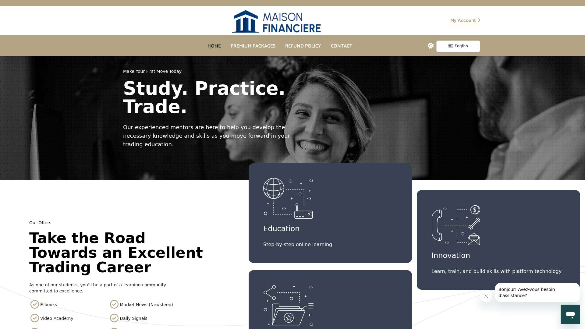 Screenshot of maison-financiere.com