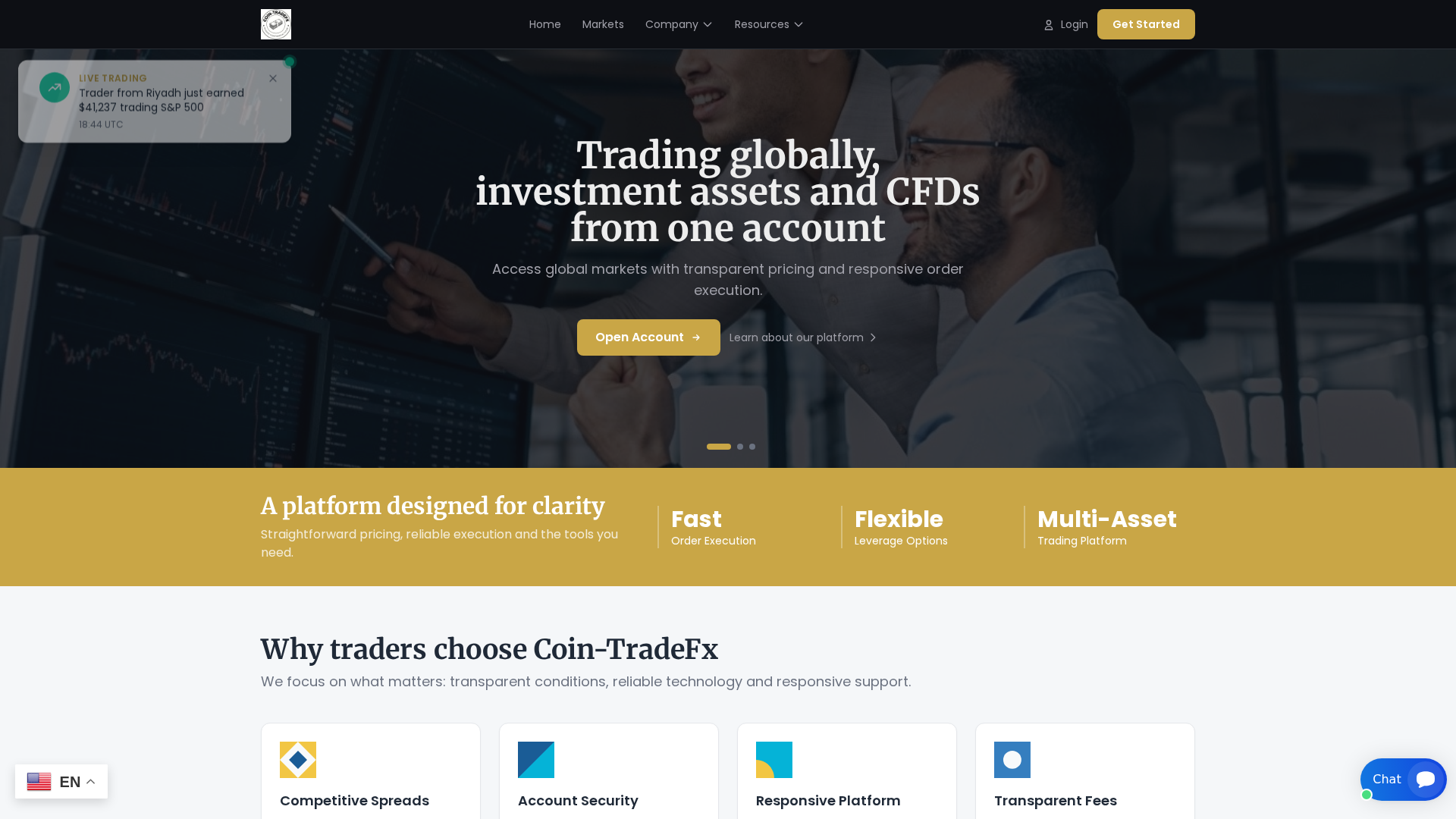 Screenshot of cointrade-fx.com