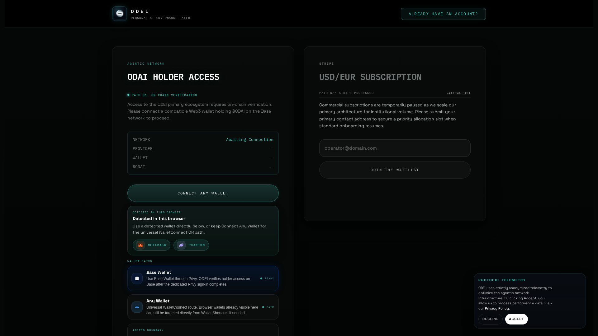 Screenshot of odei.info