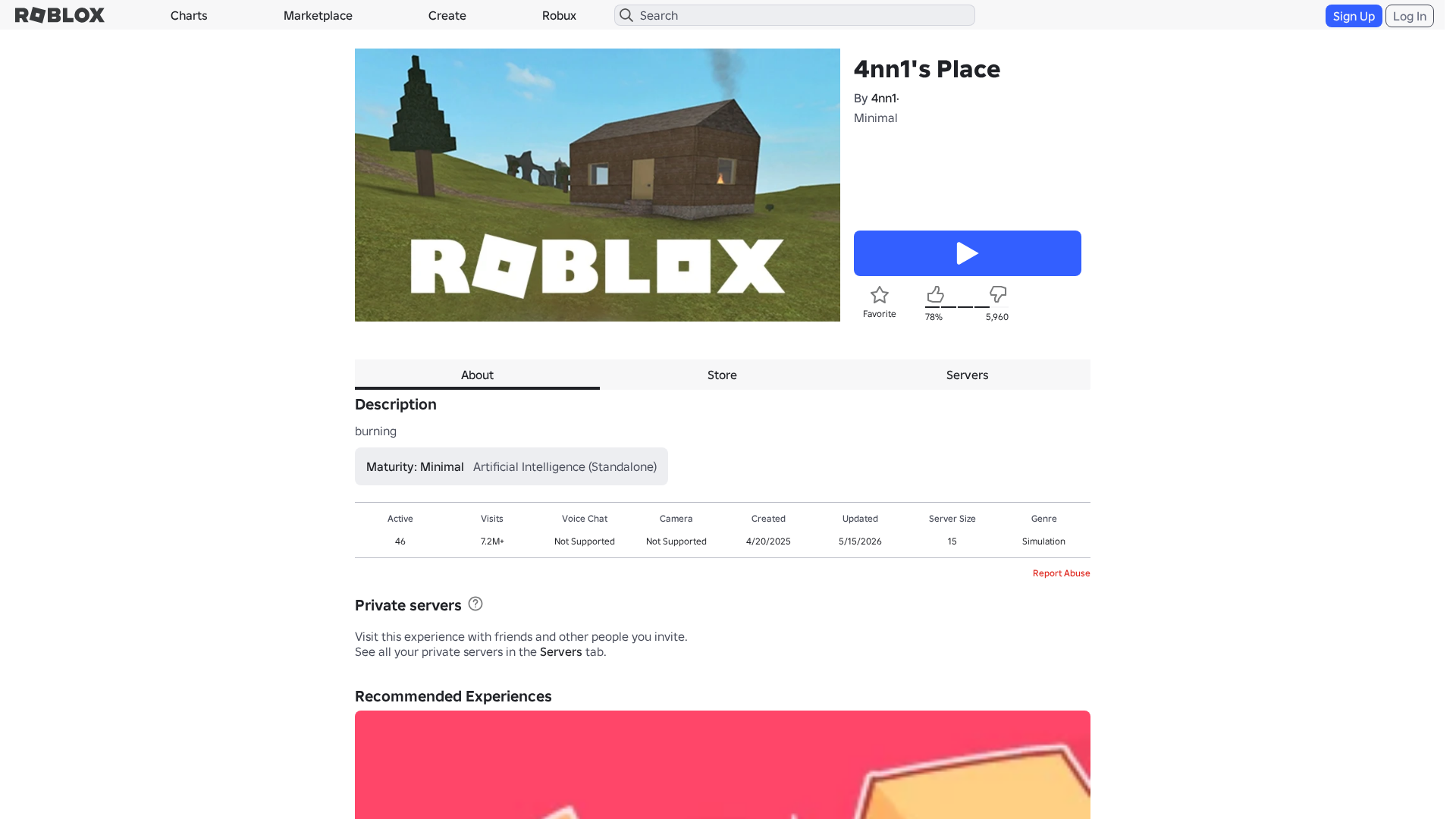 Screenshot of www.roblox.com.ml