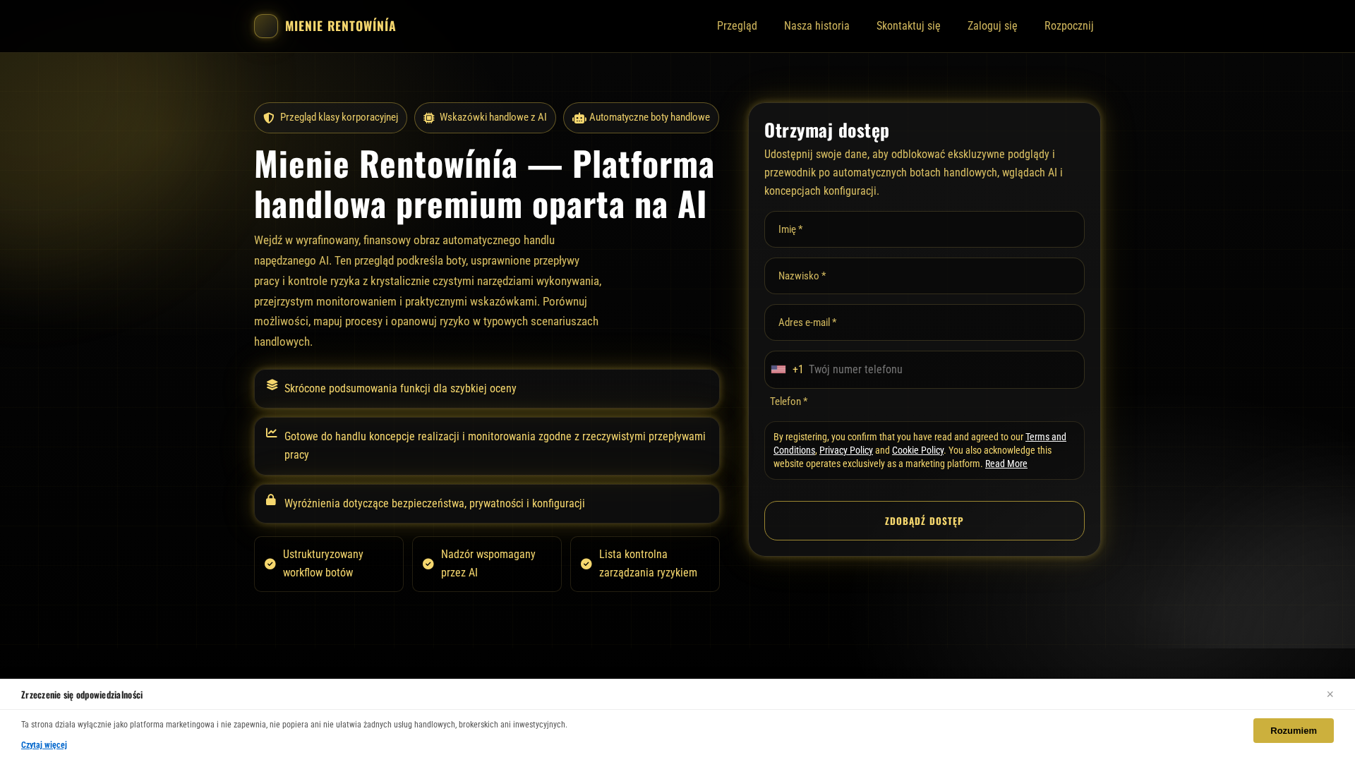 Screenshot of mienierentowinia.digital