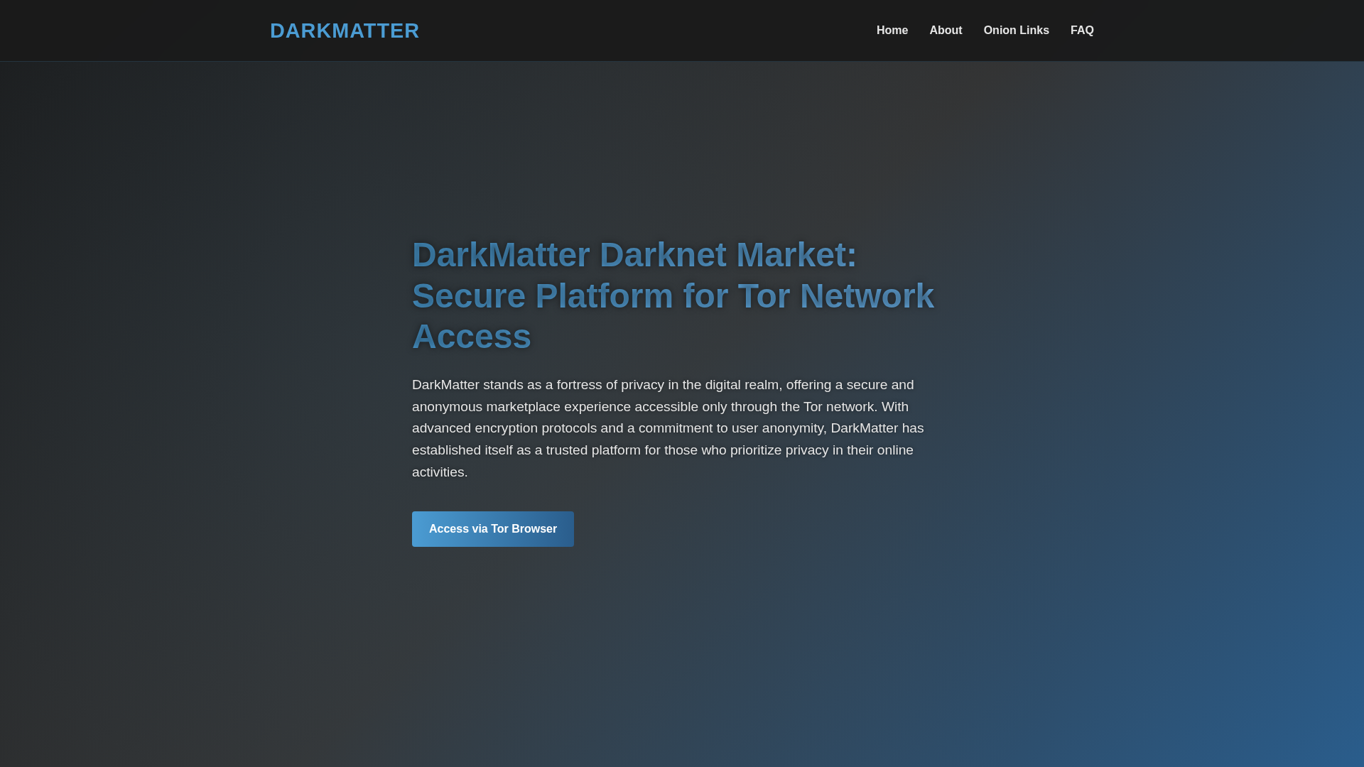 Screenshot of darkmattermarket-link.com