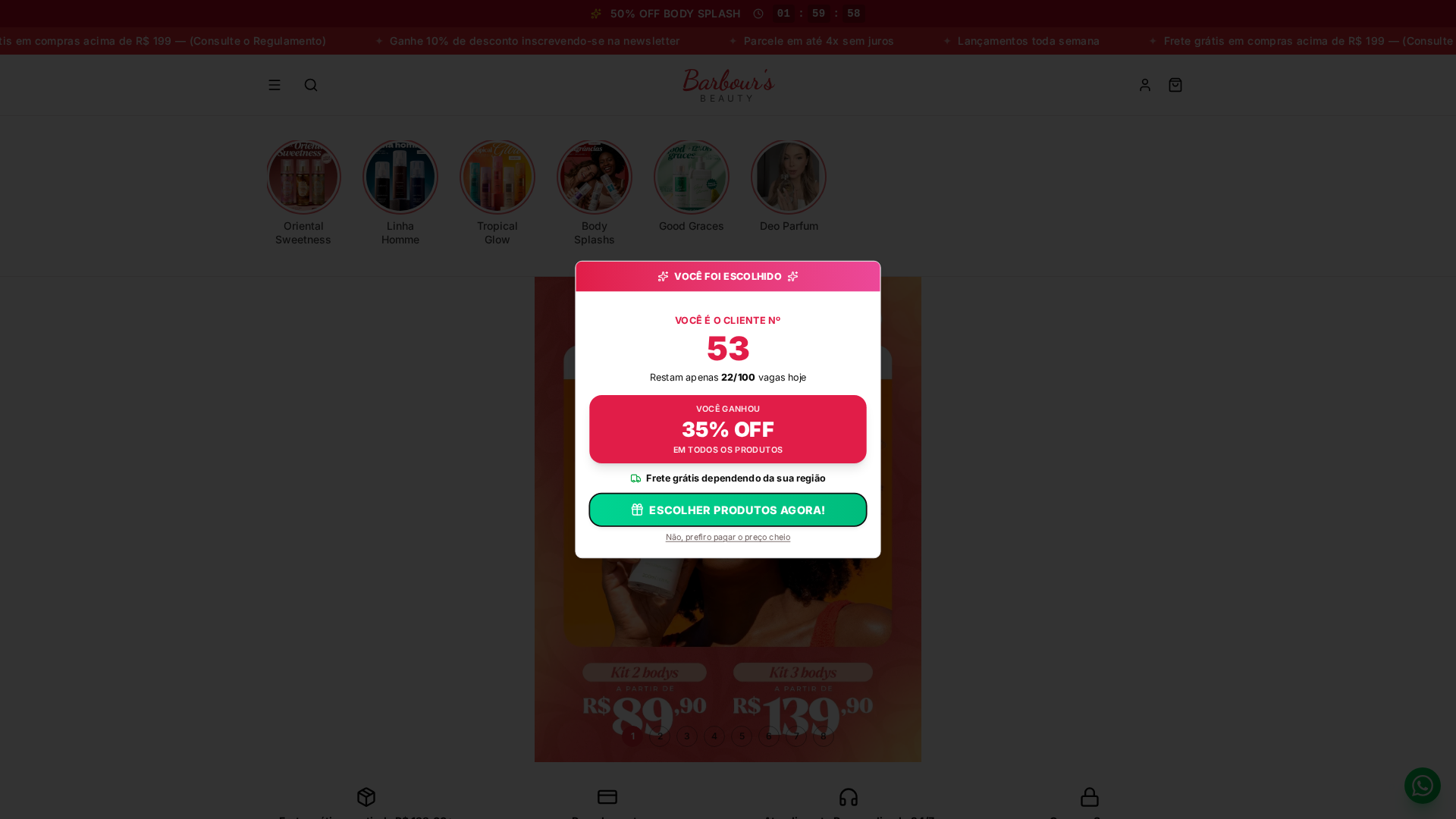 Screenshot of thebarbousbeauty.com