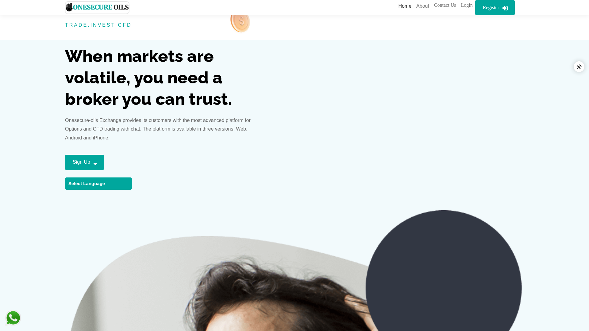 Screenshot of onesecure-oils.info