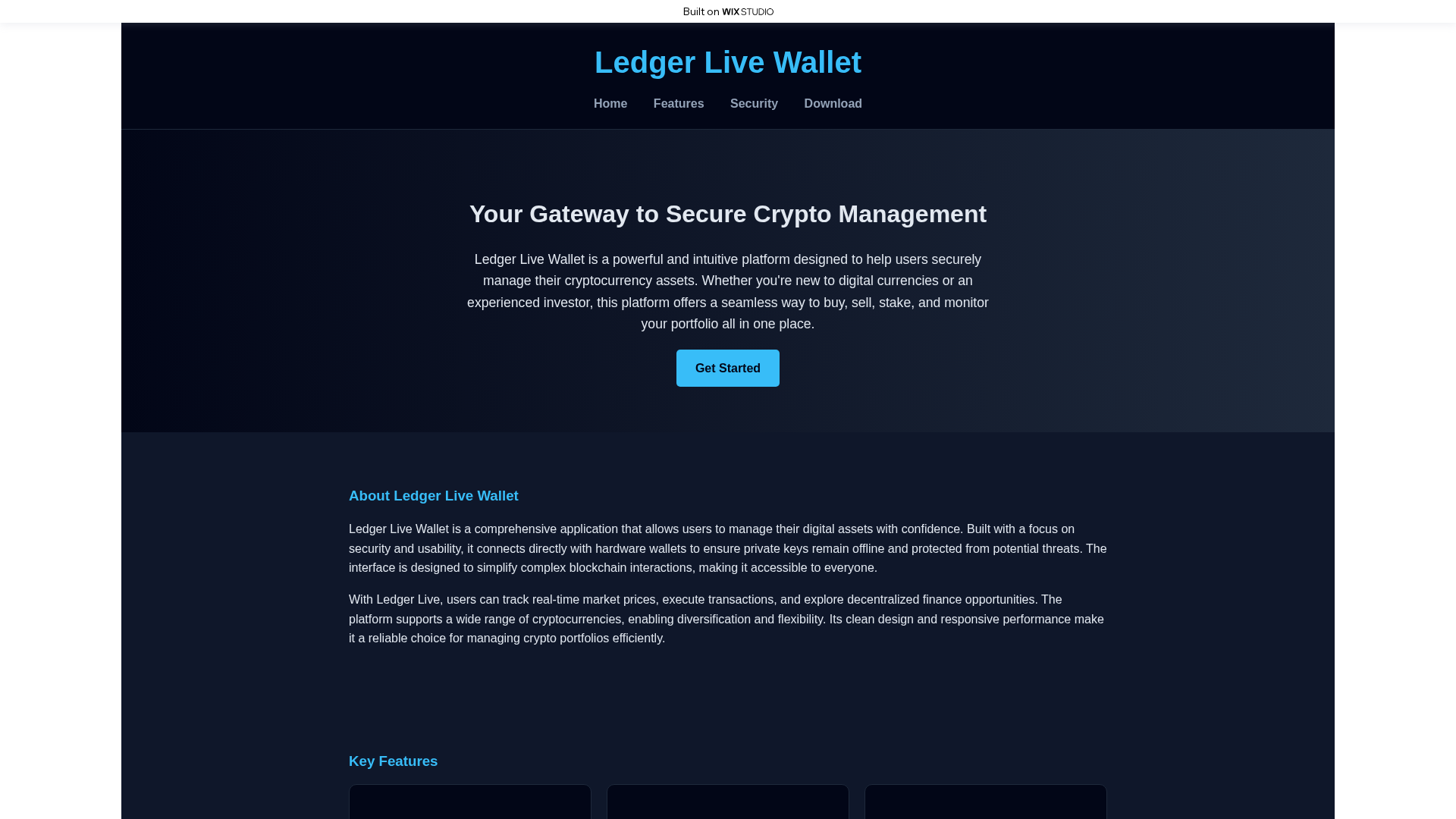 Screenshot of connect-live-us.wixstudio.com