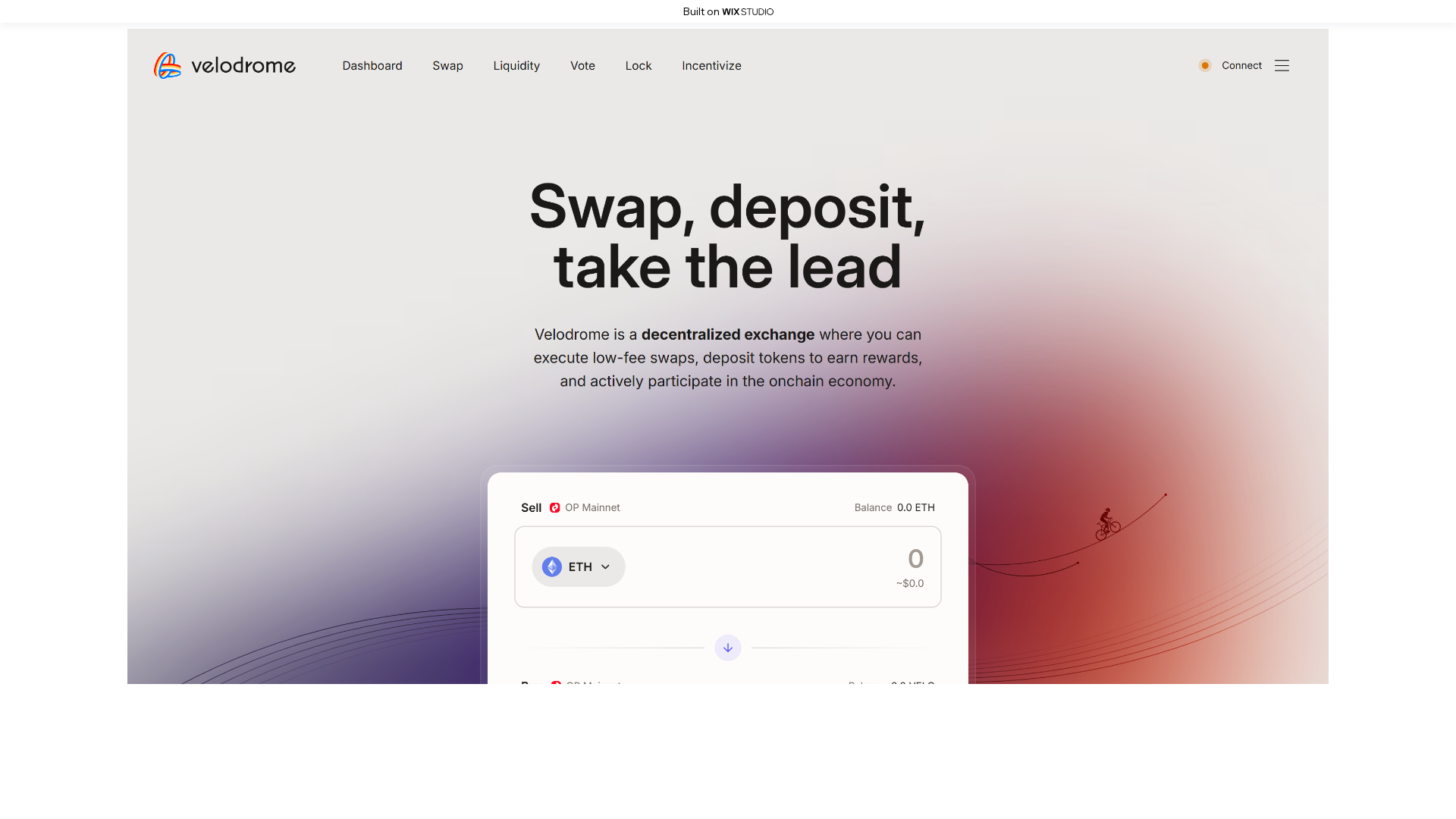 Screenshot of velodromee.wixstudio.com
